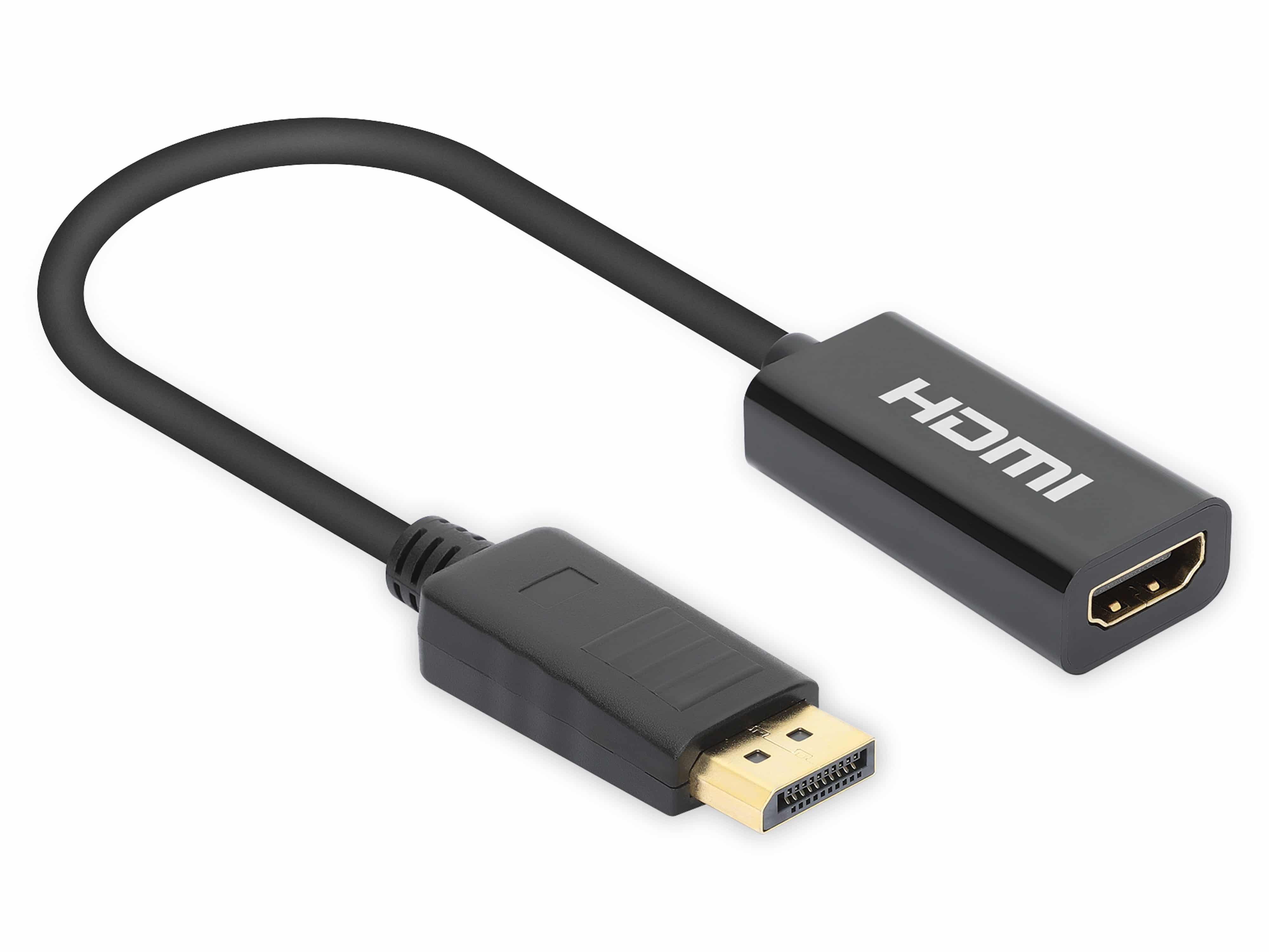 MANHATTAN HDMI-Adapter, DisplayPort-Stecker auf HDMI-Buchse