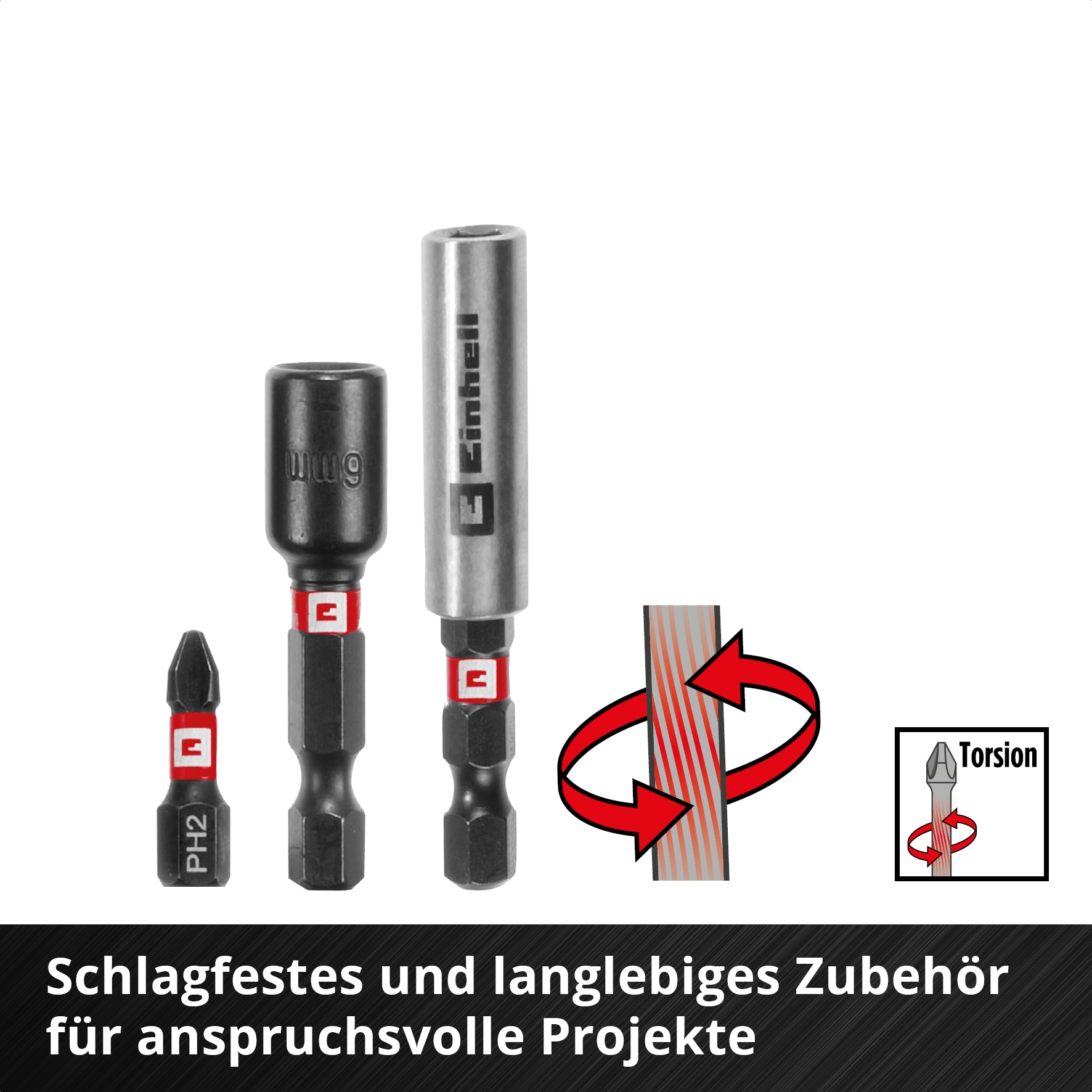 EINHELL Bit- & Bohrer-Set, 108759, M-Case, 39-teilig