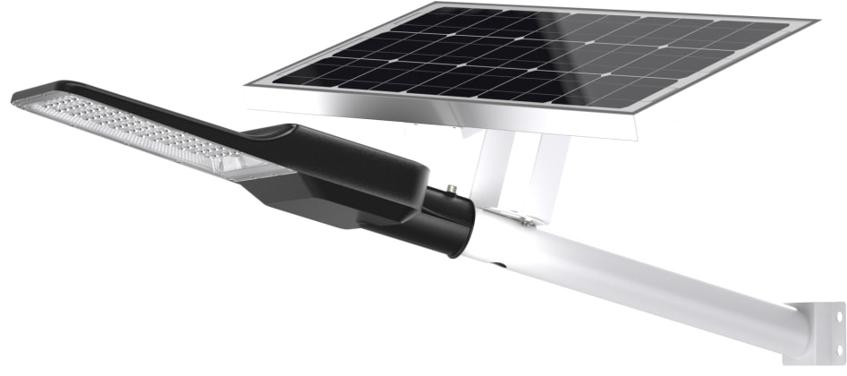  ENOVALITE Solar LED-Straßenleuchte-PRO, 300 W, 4300 lm, 6500 K