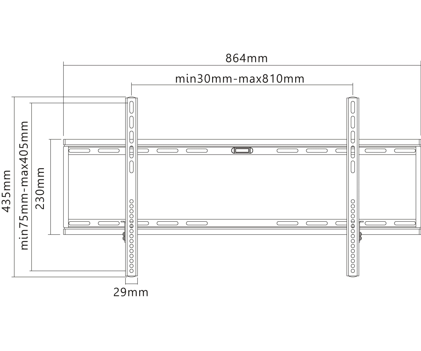 GOOBAY TV-Wandhalter Basic FIXED XL, 43...100" (109...254 cm)