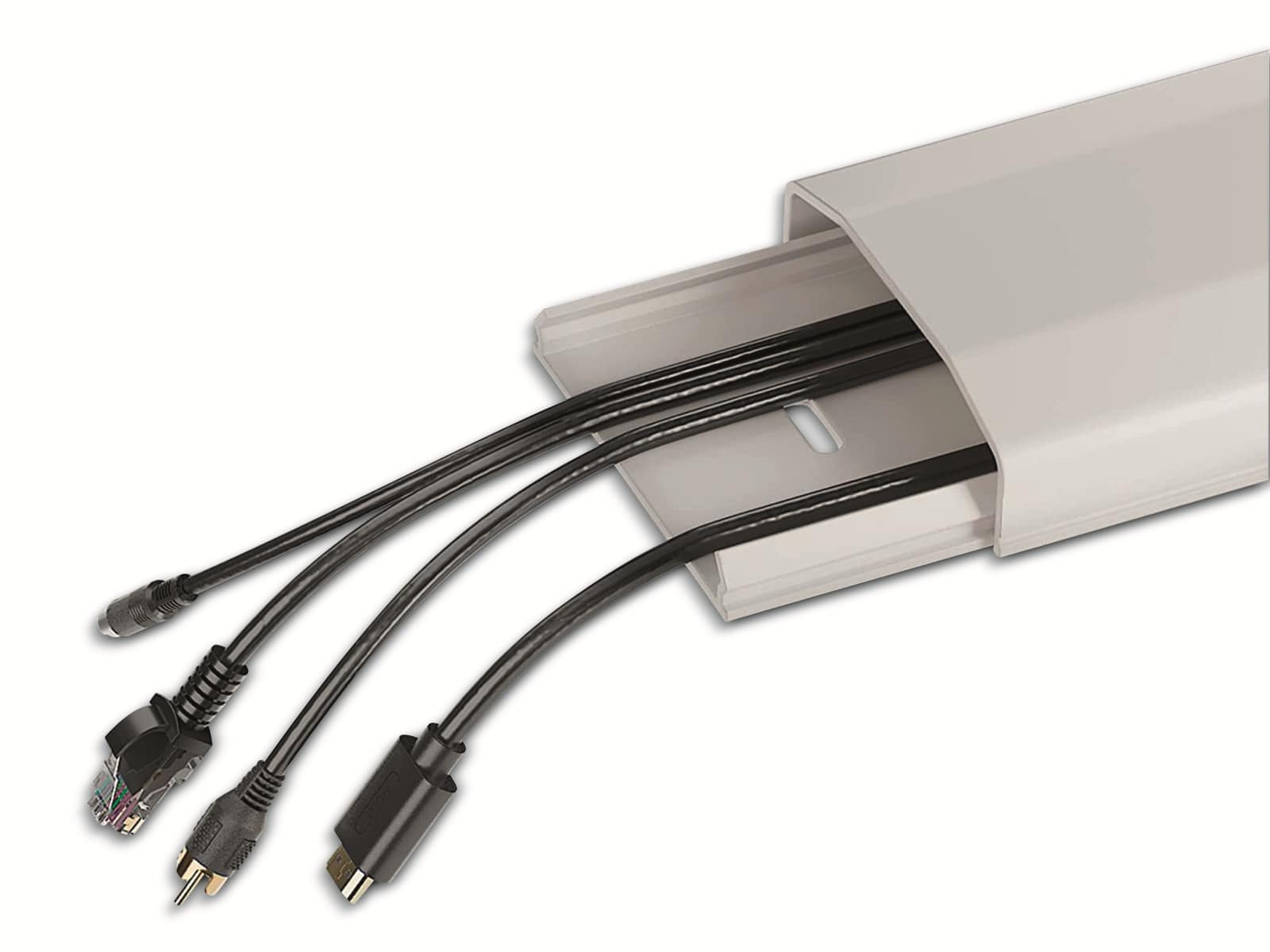 PUREMOUNTS Kabelkanal PM-CCP-050W, 50 cm, Kunststoff, weiß