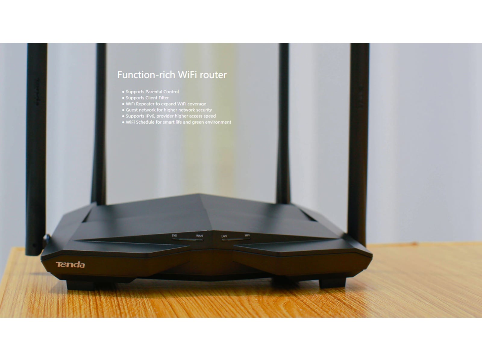 Tenda WLAN-Router AC10, AC1200, Dual-Band