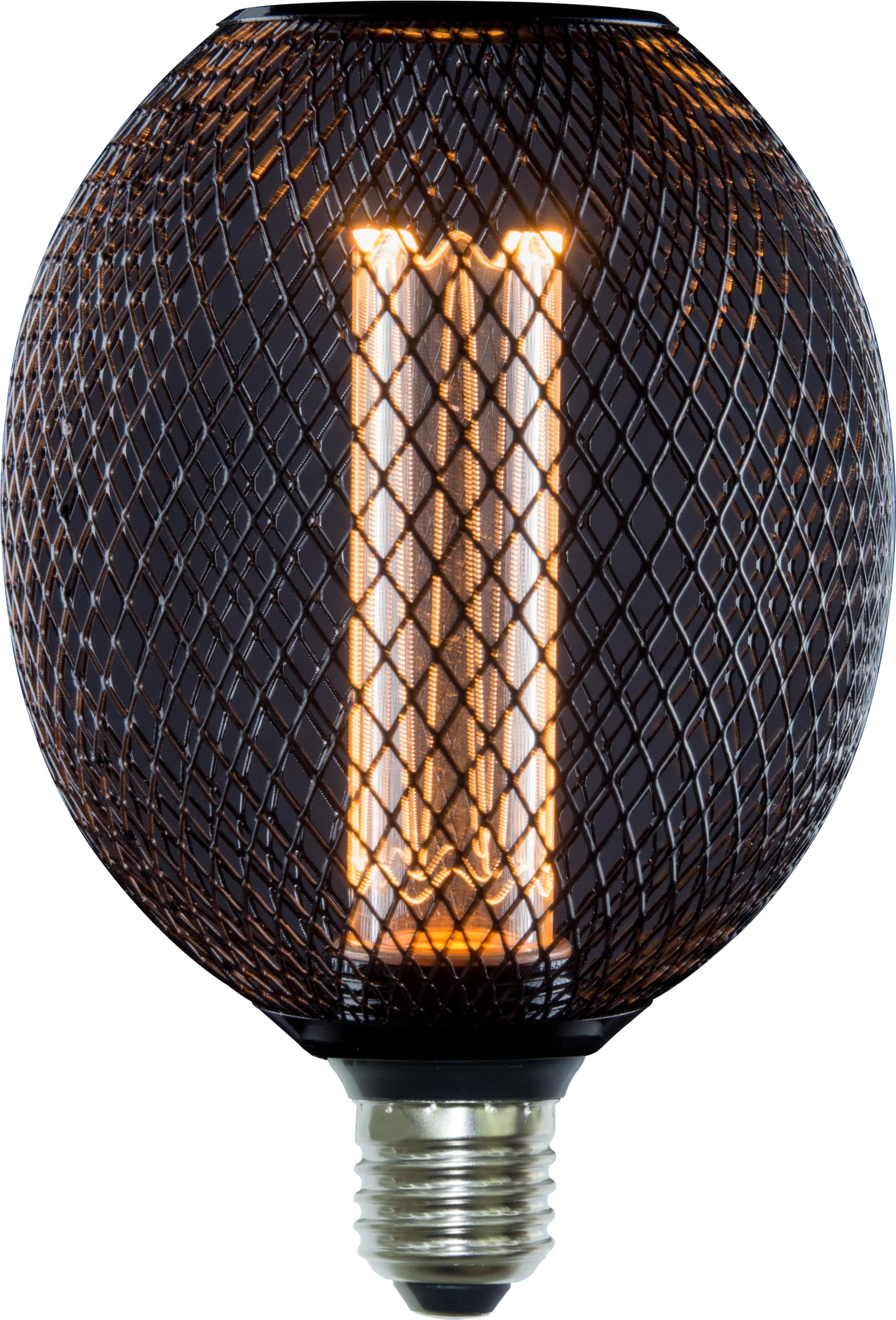 ENOVALITE LED-Filament-Lampe, TUBE MESH, Smoke, E27, 3,5W, 120lm, 1800K