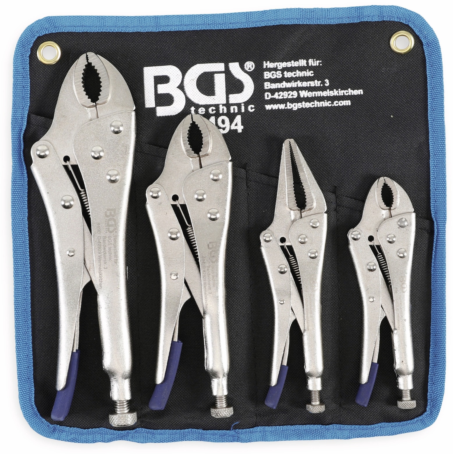 BGS TECHNIC Gripzangen-Set 494, 4-teilig