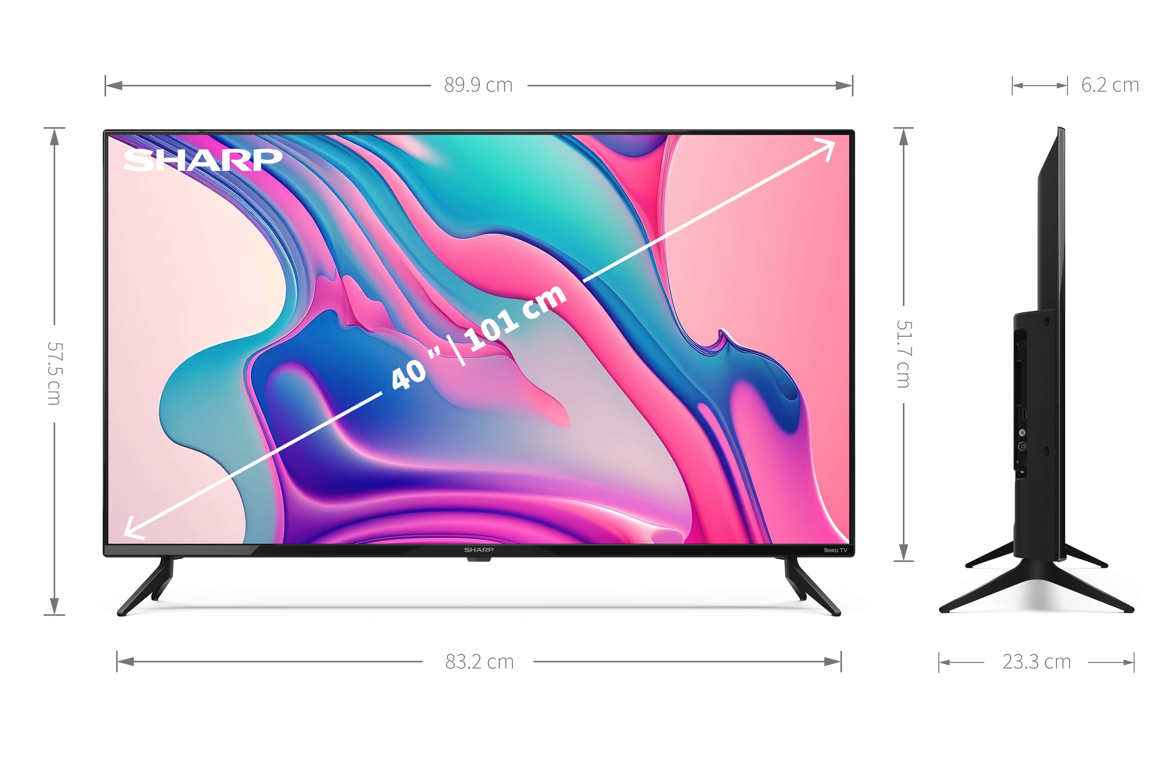 SHARP LED-TV 40FD2E, 40", Smart-TV, EEK: E, Full-HD, Wlan