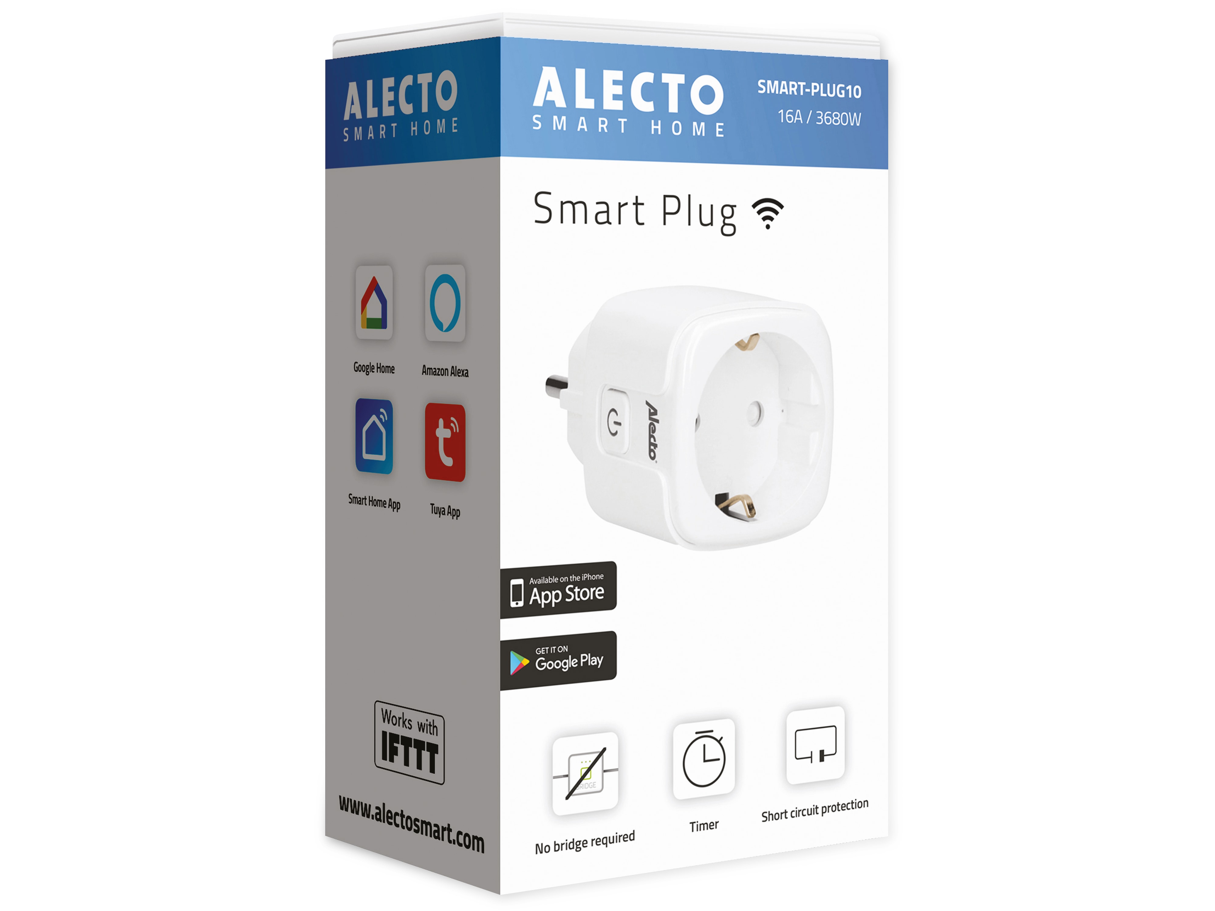 ALECTO Funksteckdose Smart-Plug10, weiß