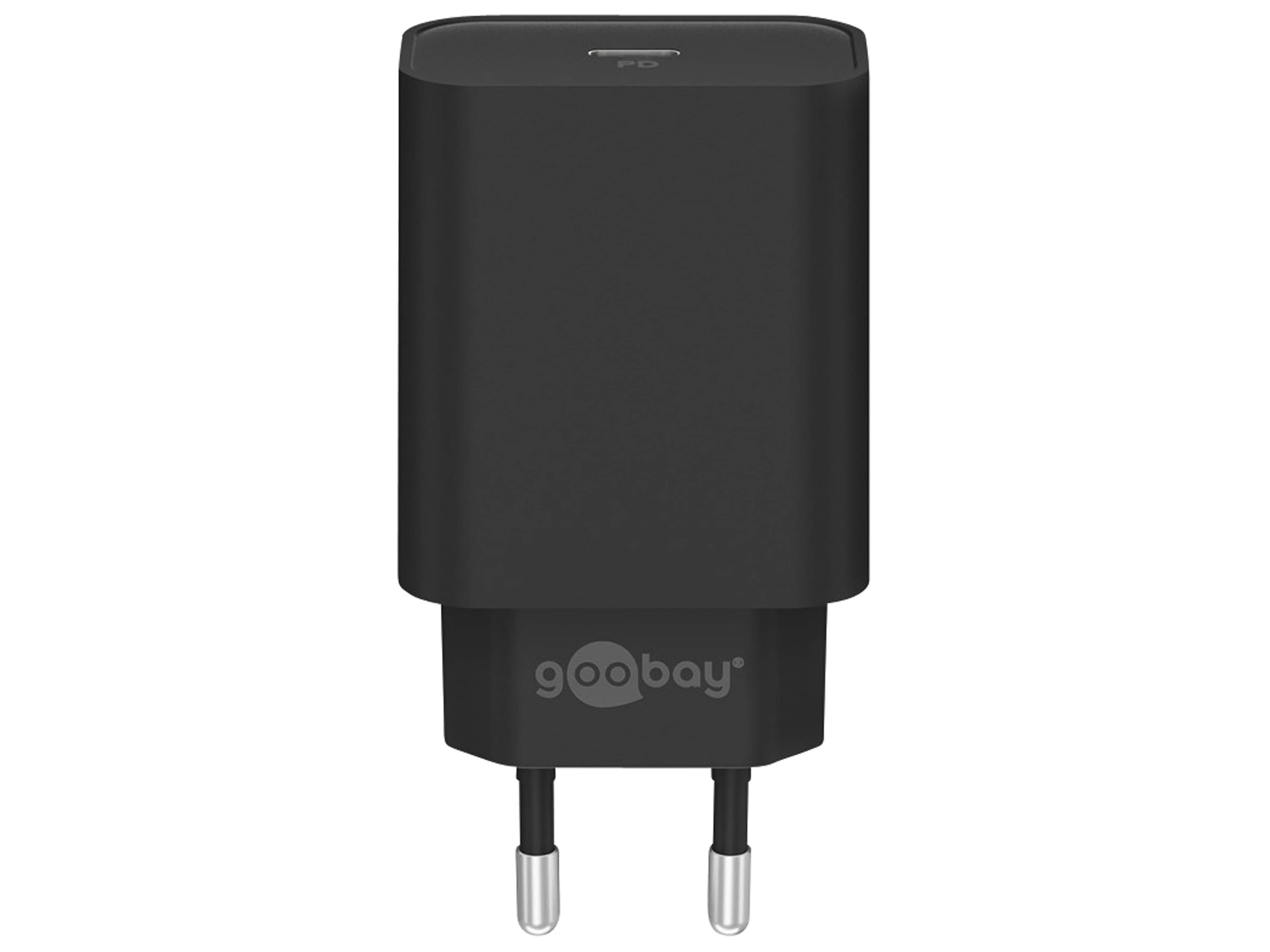 GOOBAY USB-Lader 61742, 5-20 V, 3 A, 45 W, USB-C PD, schwarz