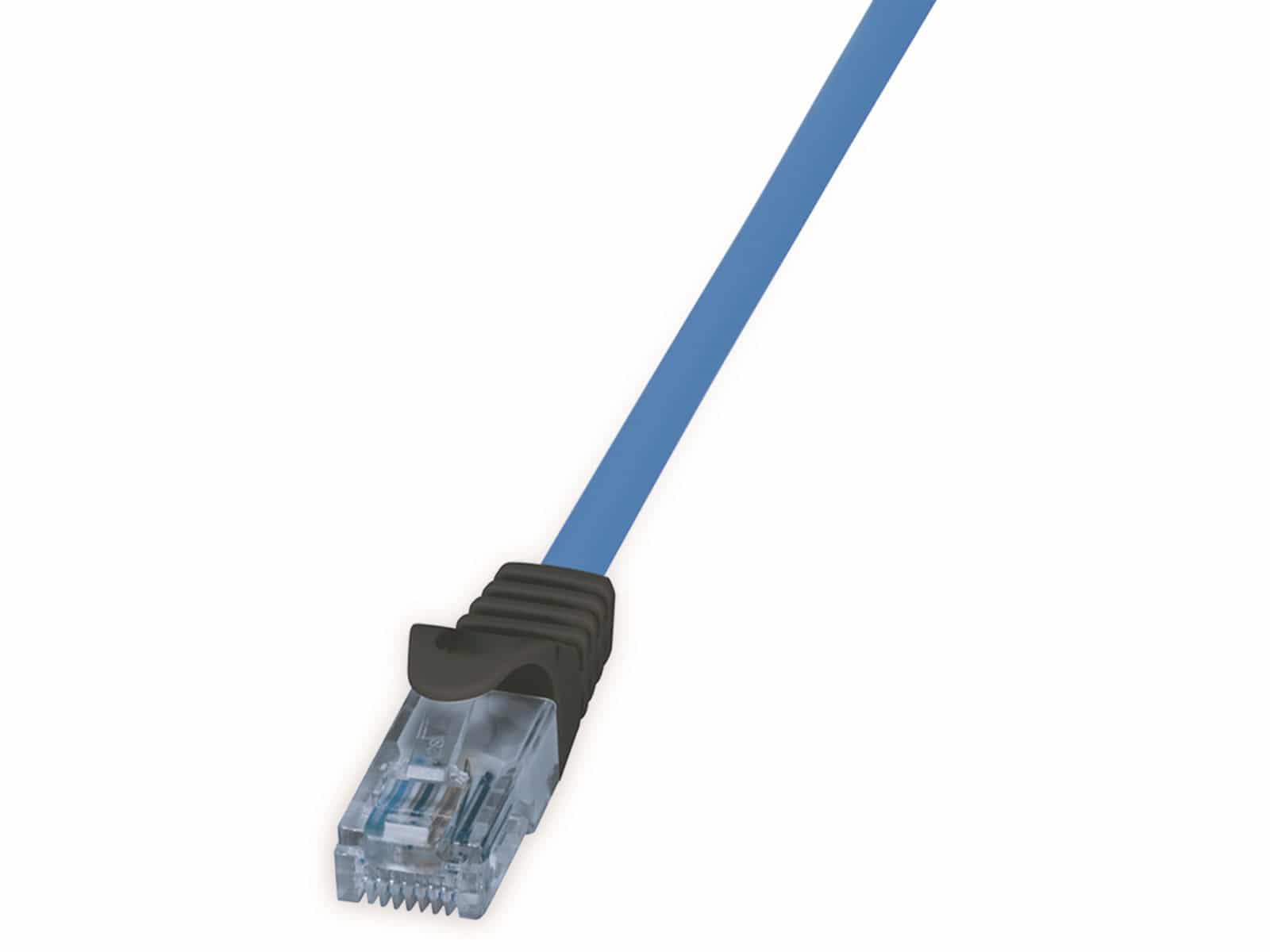LOGILINK CAT.6a Netzwerkkabel CPP015, U/UTP, 10G, PoE, HDBT, blau, 15 m