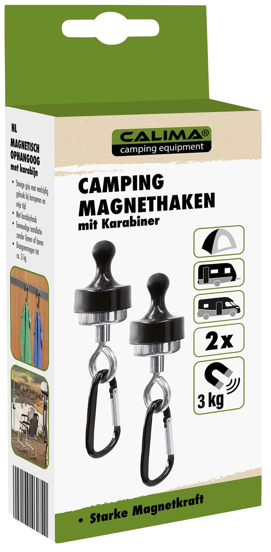 CALIMA CAMPING EQUIPMENT Magnethaken, 46074