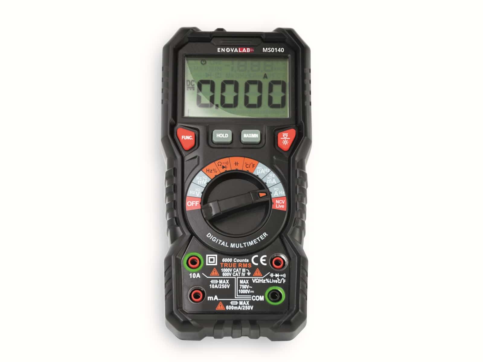 ENOVALAB Multimeter, MS0140, True RMS