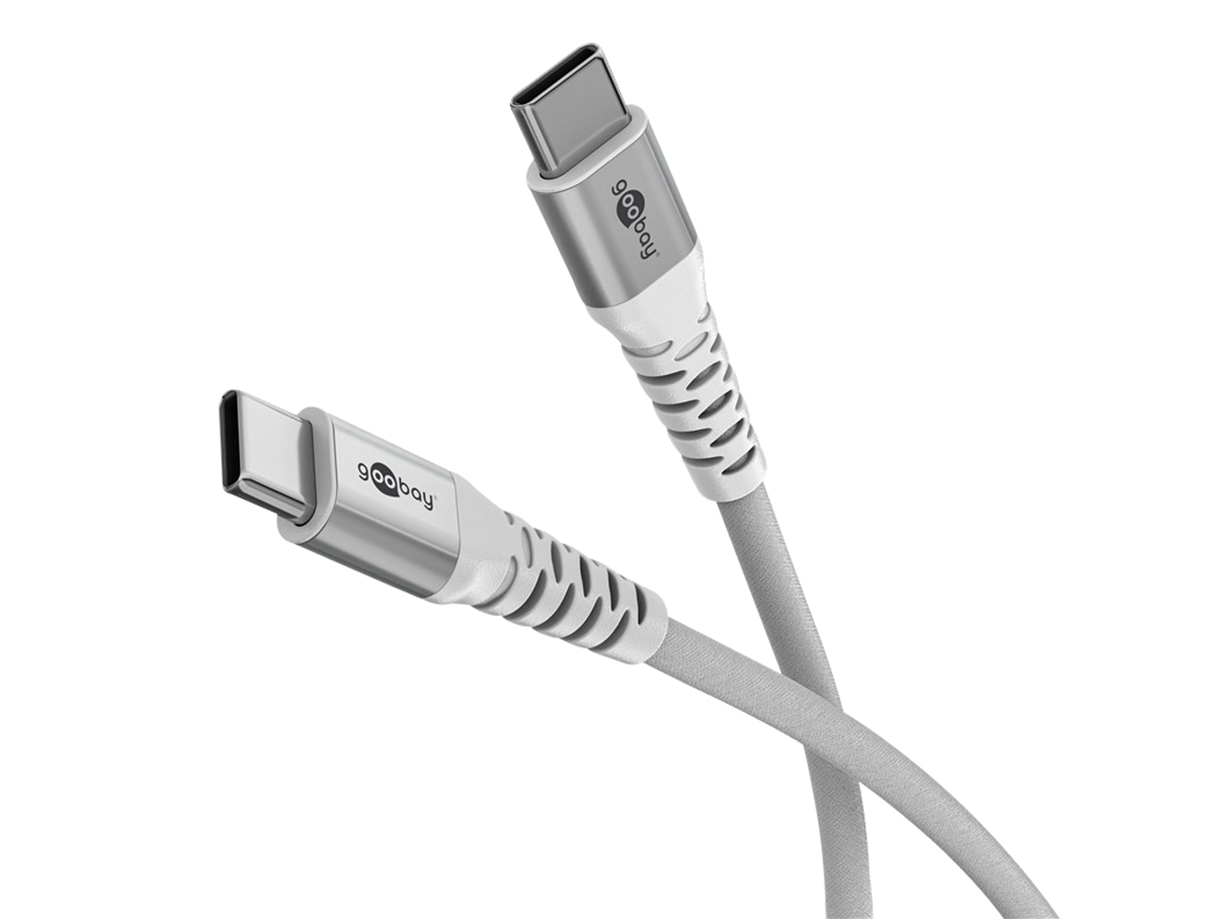 GOOBAY USB-C Textilkabel supersoft 3m weiß