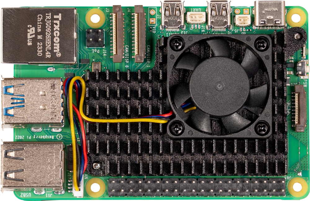 JOY-IT Aluminiumkühlkörper mit integriertem Lüfter, RB-heatsink5, für Raspberry Pi 5