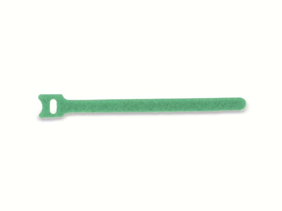 DAYTOOLS Kabelbinder, 180x12 mm, Klettverschluss, grün, 10 Stück