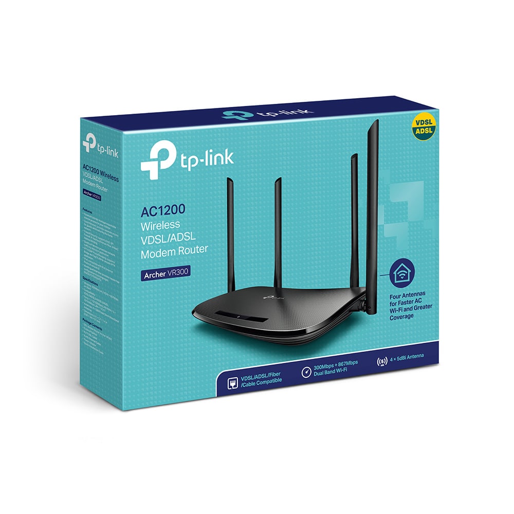 TP-LINK WLAN Router Archer VR300, 867 Mbit/s