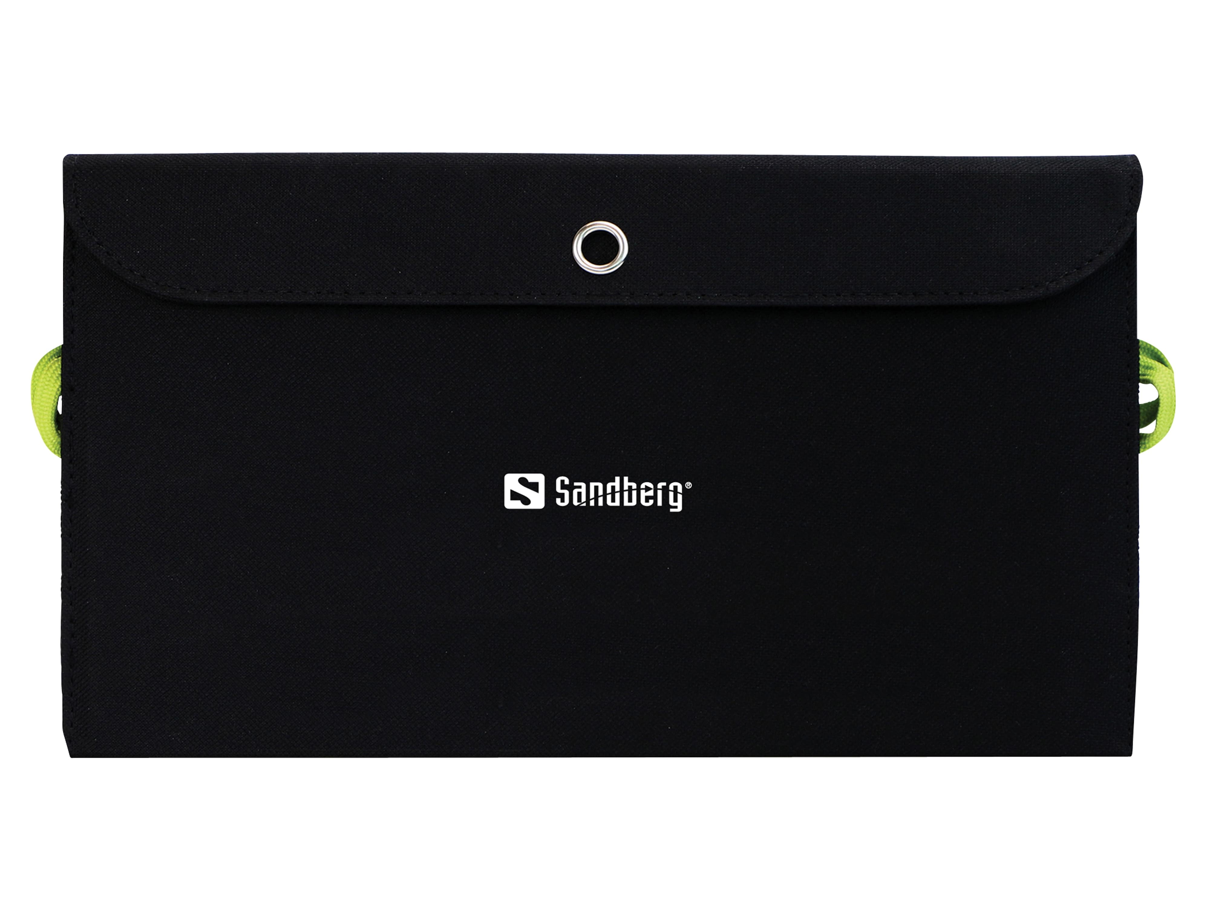 SANDBERG, SOLAR CHARGER 21W 2xUSB+USB-C Schwarz