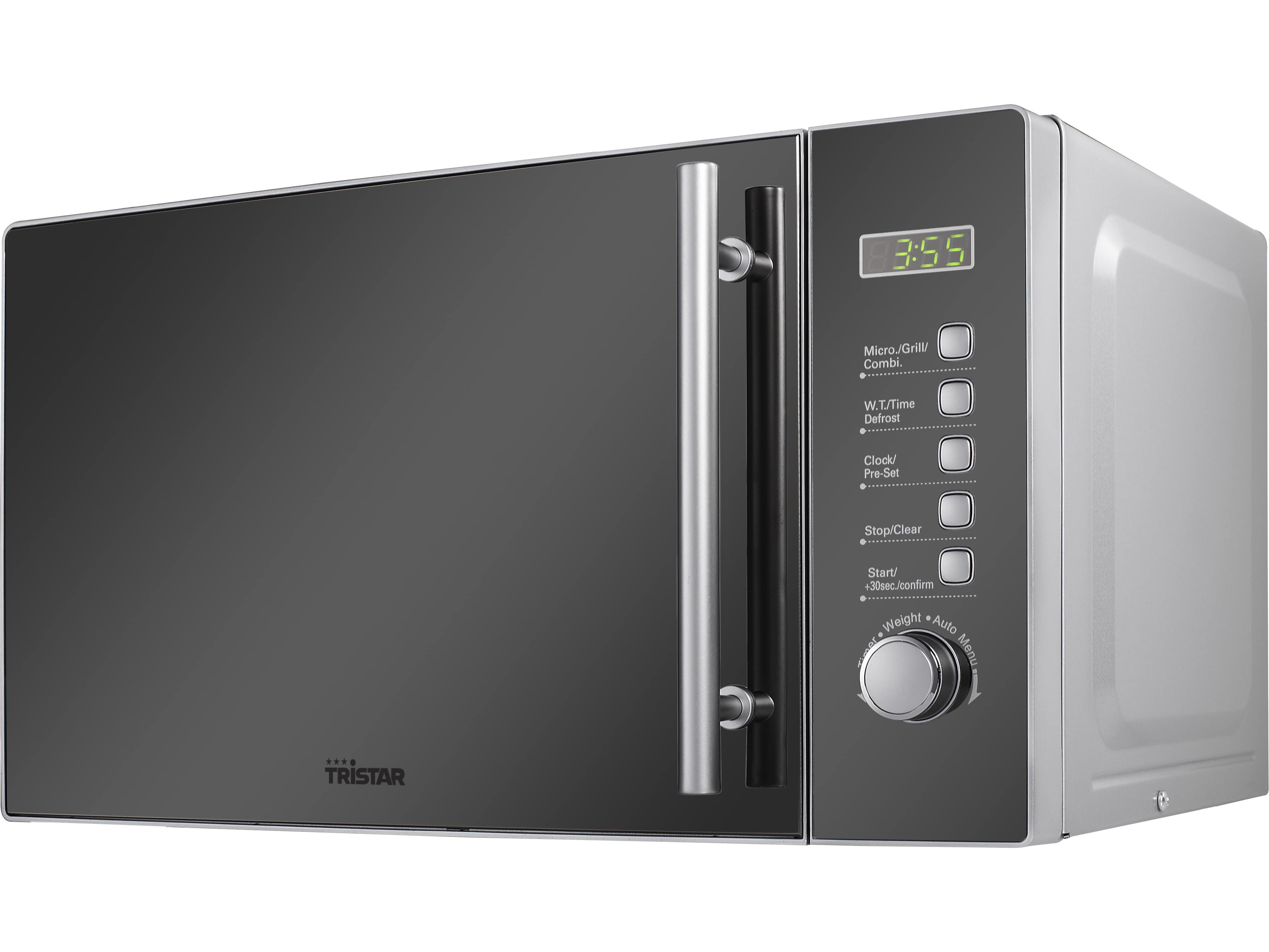 TRISTAR Mikrowelle MW-2705, 20 L, 800 W, Grillfunktion, silber