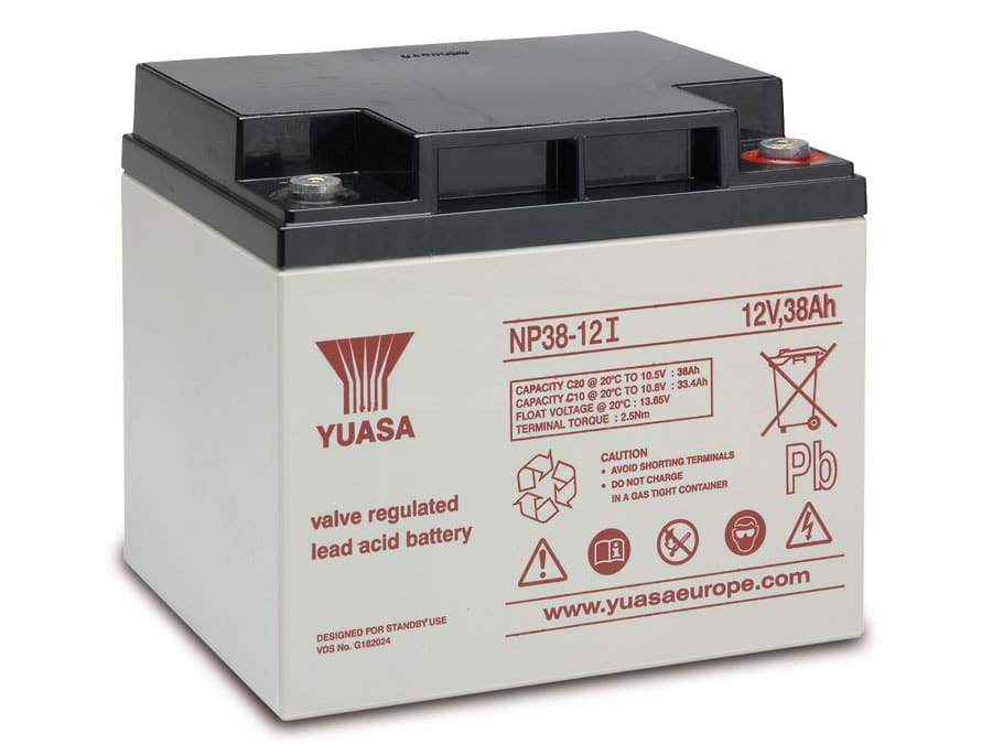 YUASA Blei-Akkumulator NP38-12I, 12 V-/38 Ah