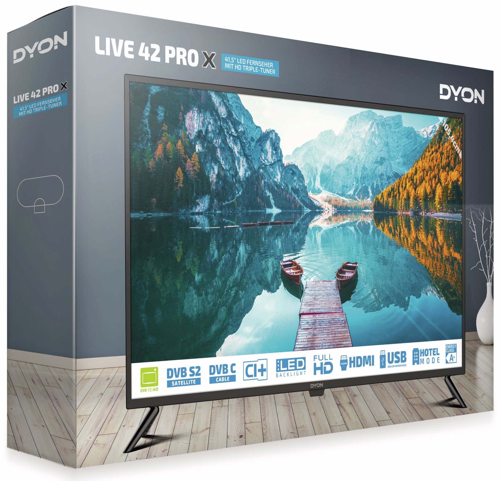 Dyon LED-TV Live 42 Pro X, inkl. HD+, EEK F, 105,4 cm (41,5")