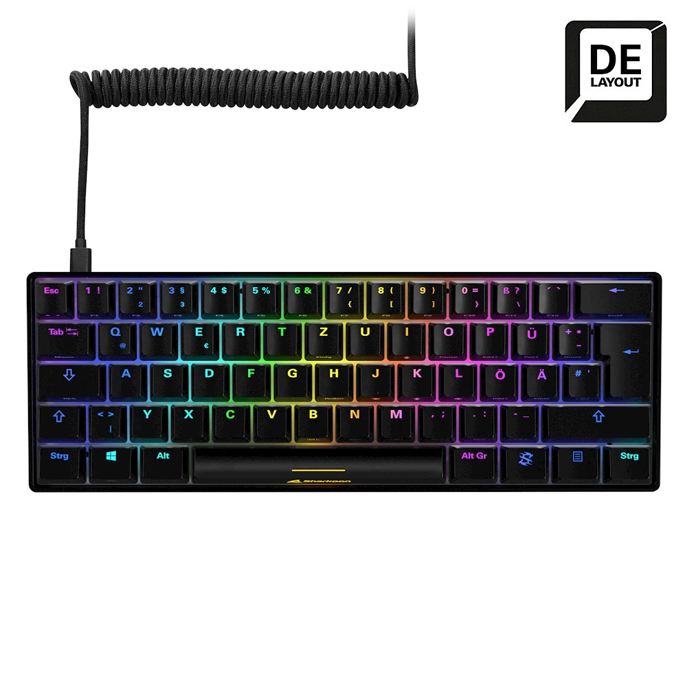 SHARKOON Gaming Tastatur Skiller SGK50S4 schwarz/braun