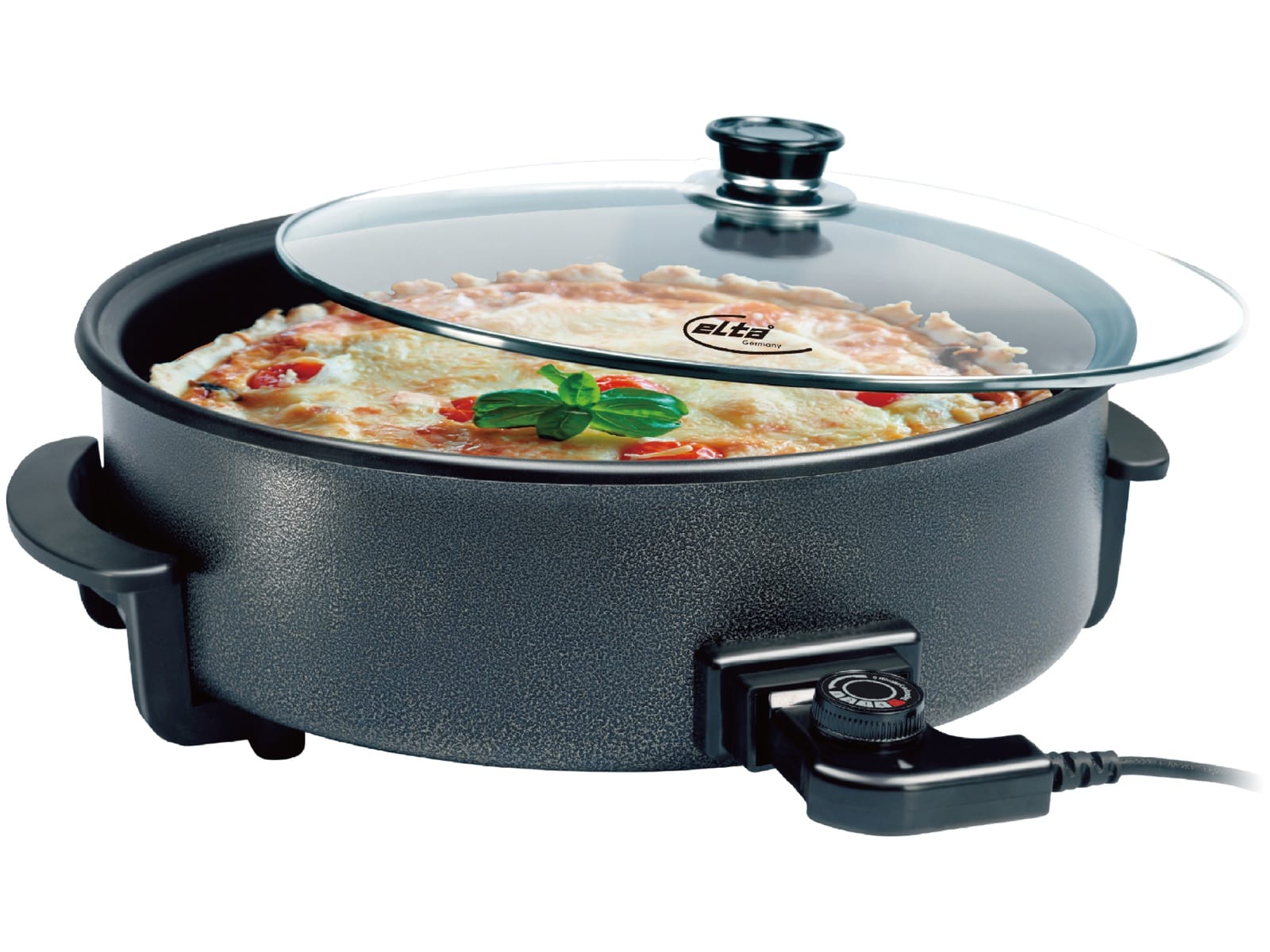 ELTA Party- und Pizzapfanne PP-4209, XXL, 1500 W