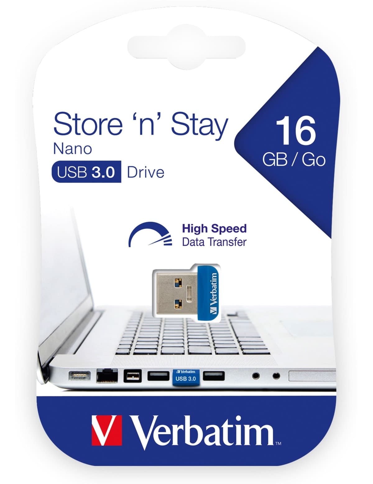VERBATIM USB3.0 Stick Nano Store´n´Stay, 16 GB