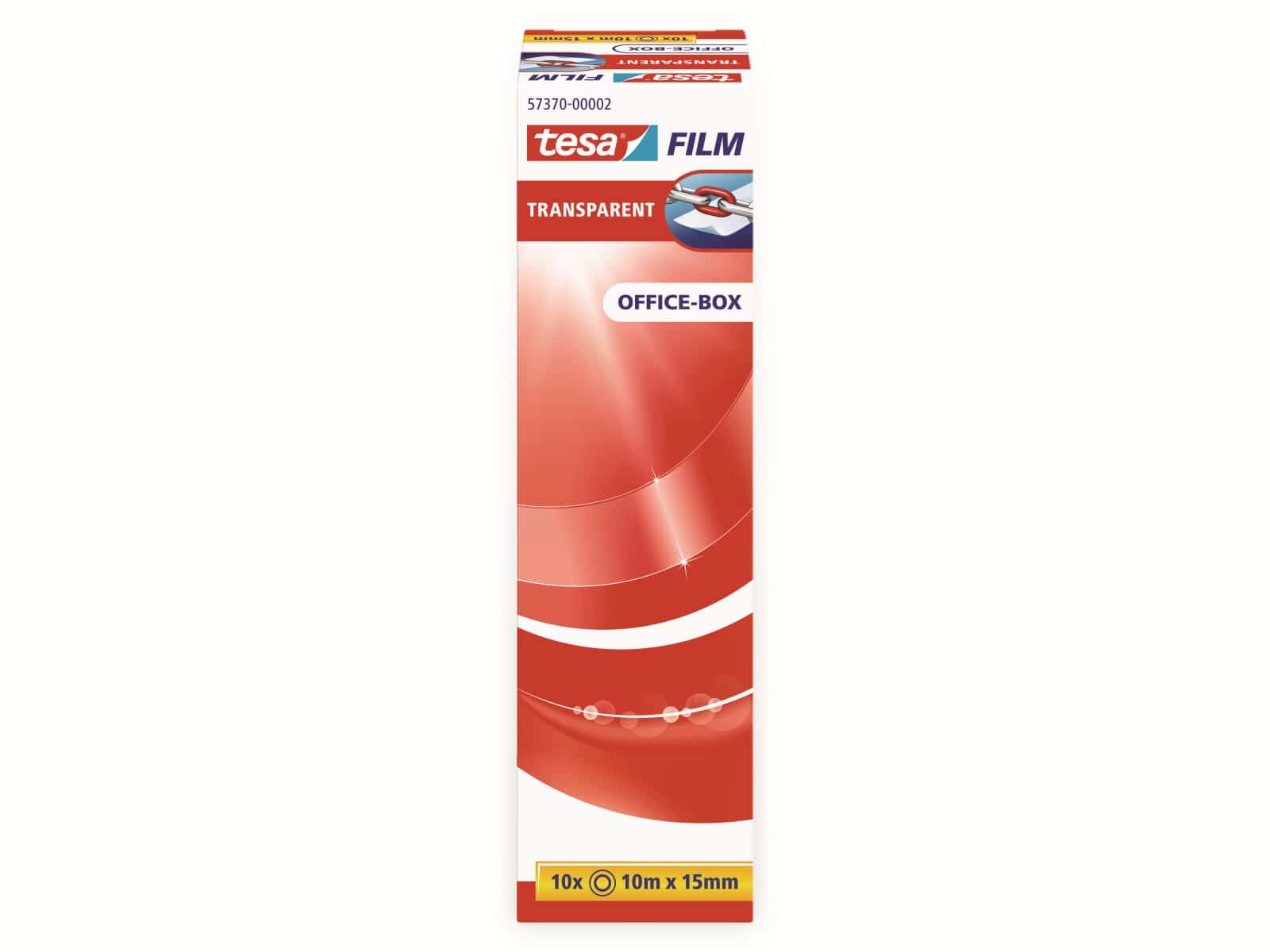 TESA film® transparent, 10 Rollen, Office Box, 10m:15mm, 57370-00002-11