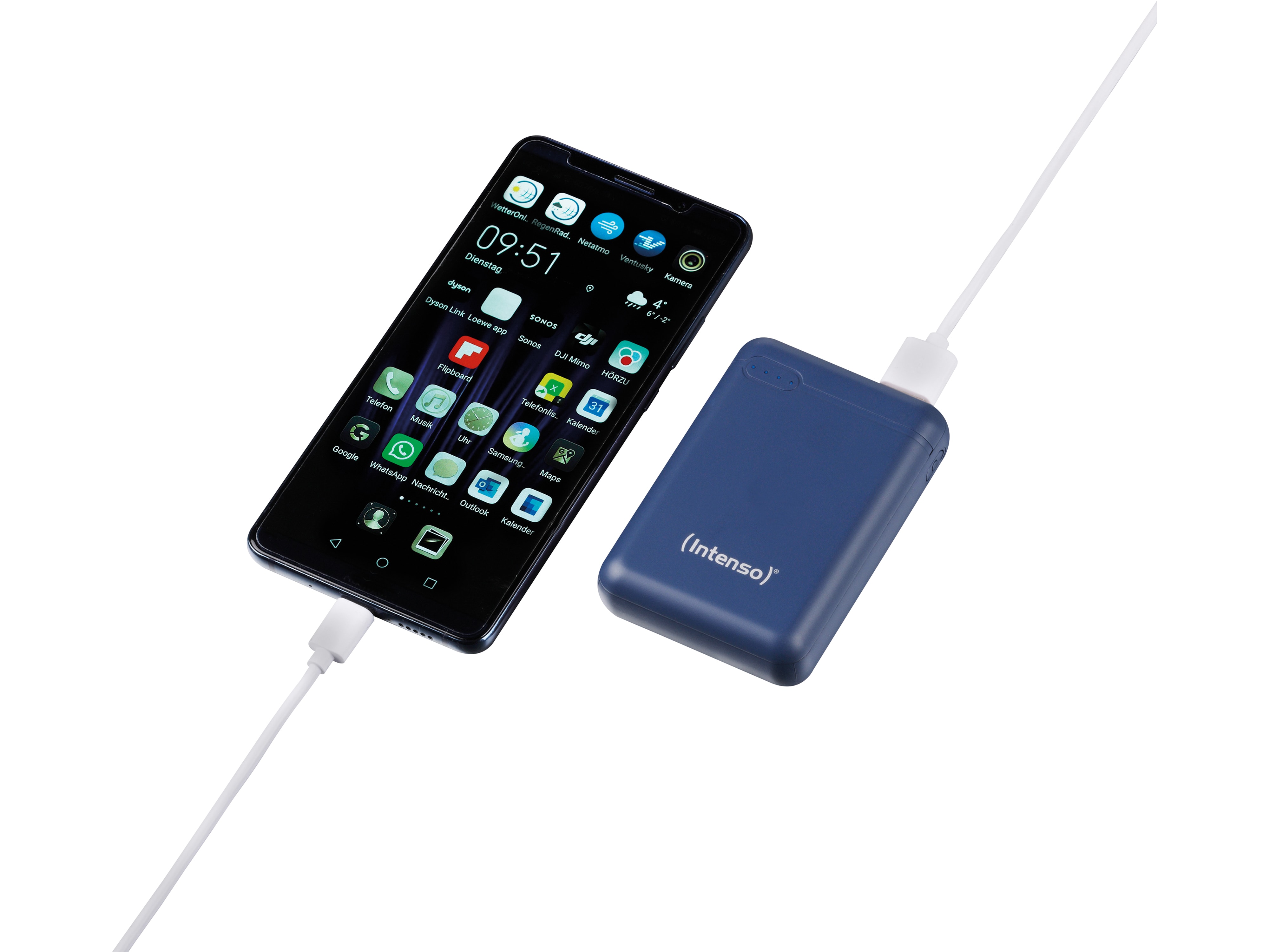 INTENSO USB Powerbank 7313535 XS 10000, 10.000 mAh, dunkelblau