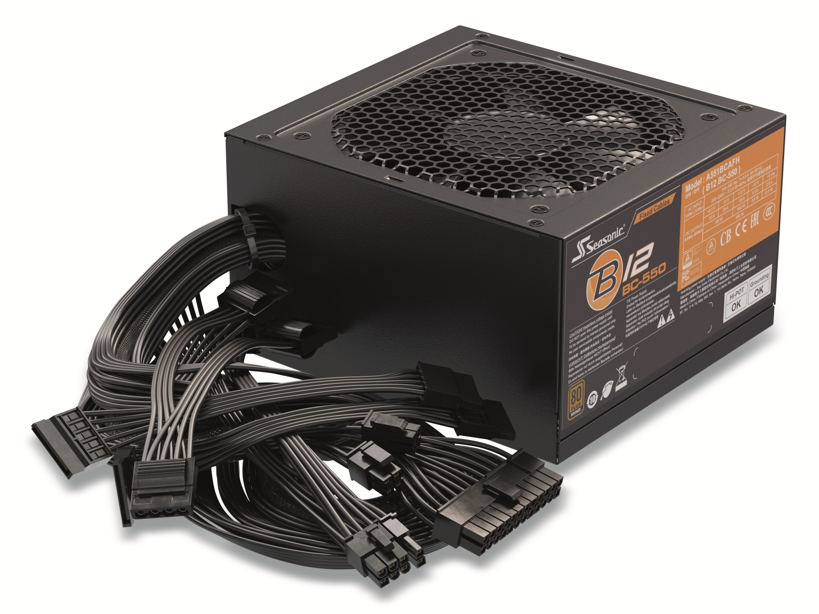 SEASONIC PC-Netzteil B12 BC-550, 550 W, 80+ Bronze