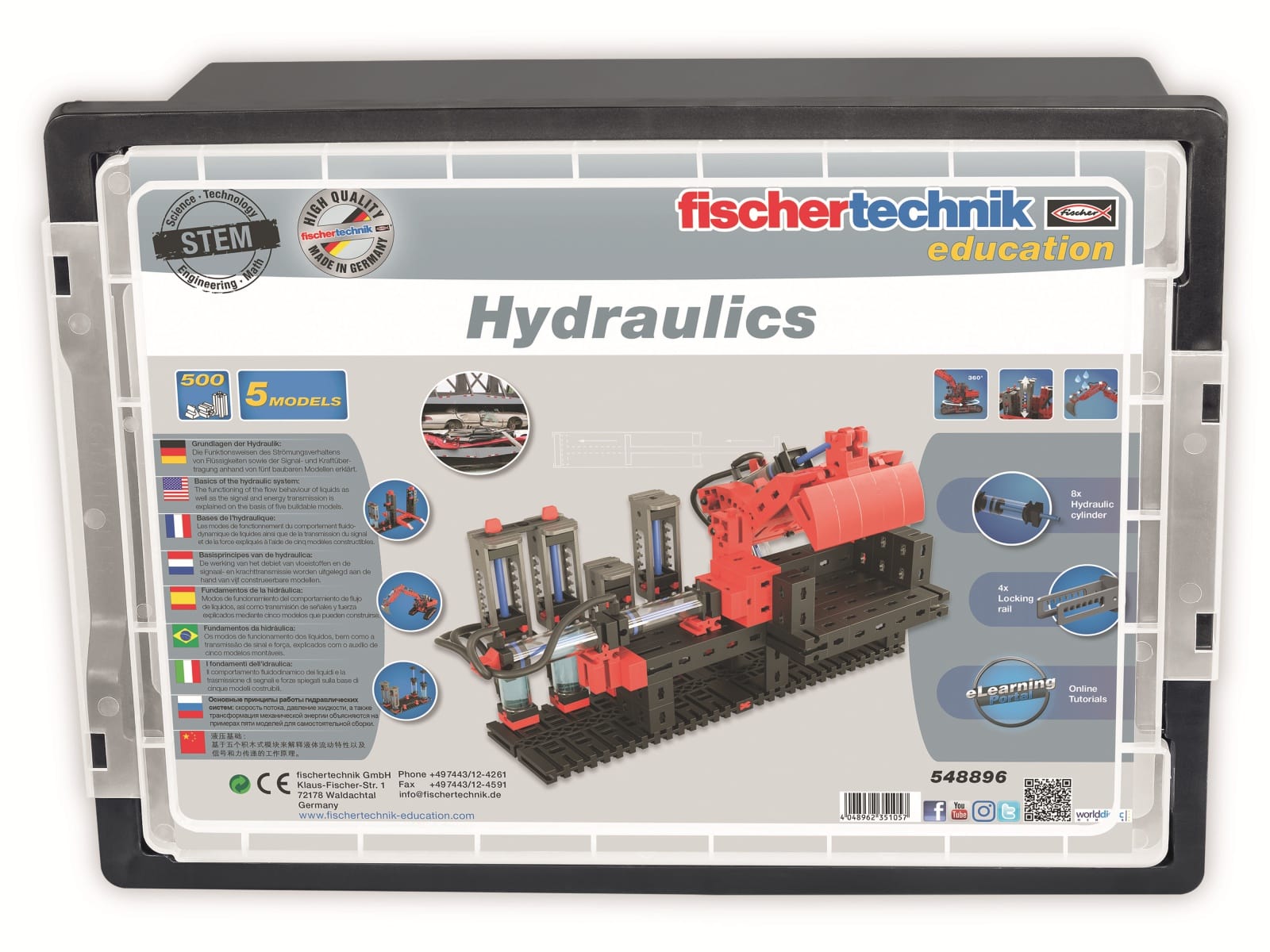 FISCHERTECHNIK Education, 548896, Hydraulics