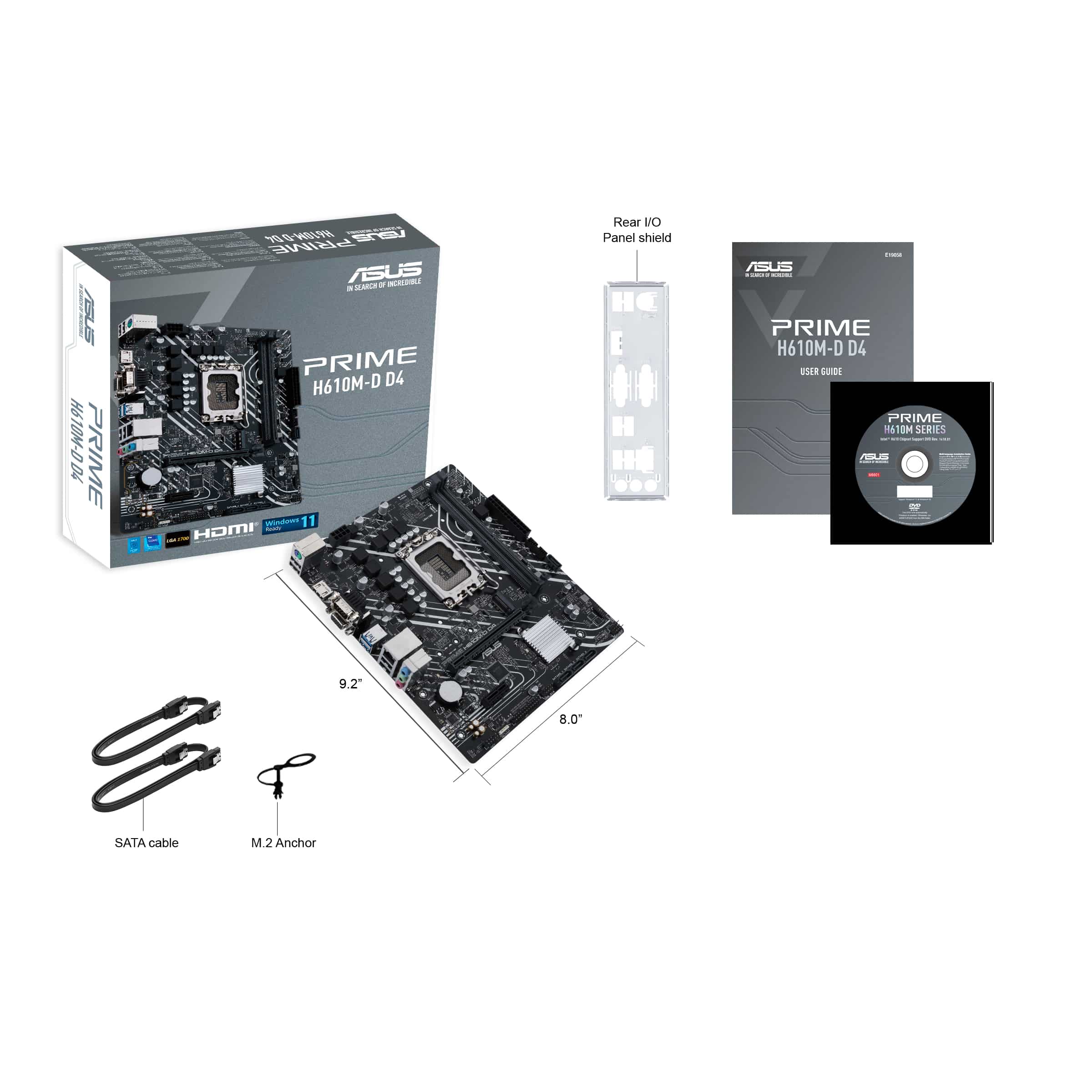 ASUS Motherboard PRIME H610M-D D4