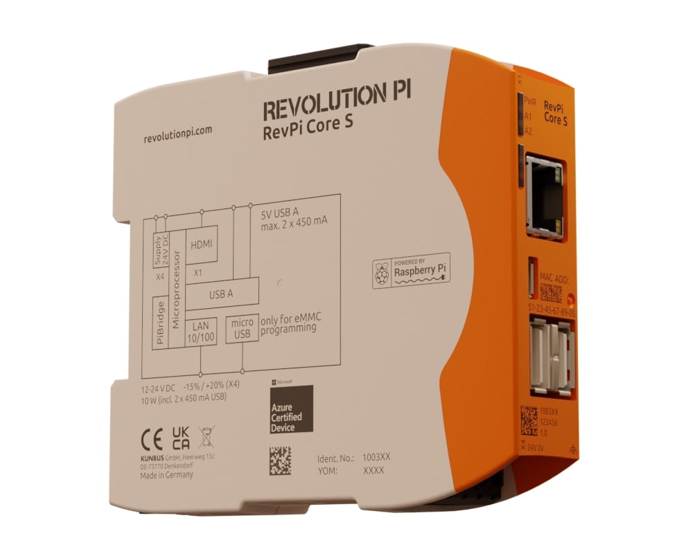 KUNBUS Revolution PI KUNBUS Steuerung RevPi Core S 8 GB PR100359