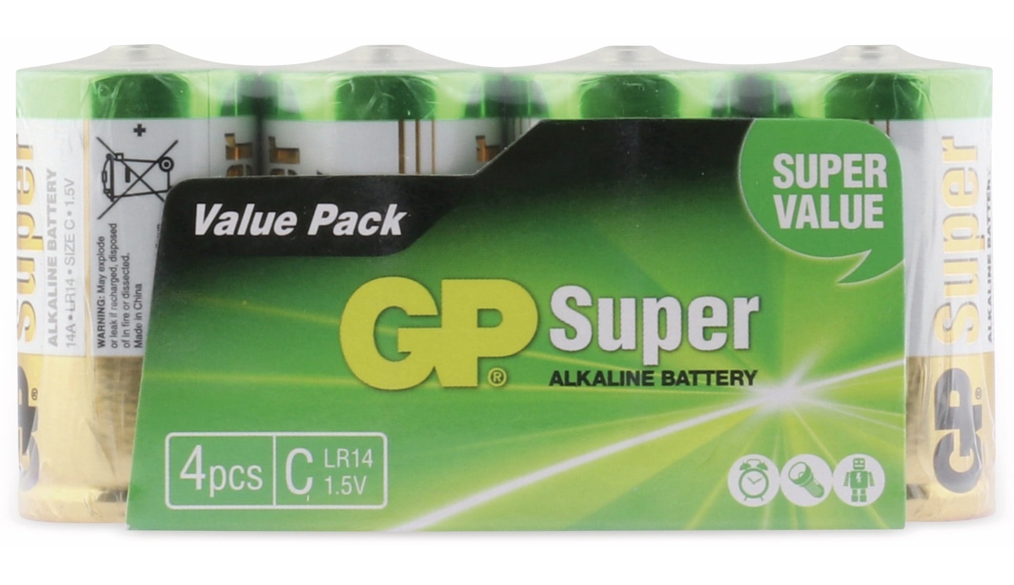 GP Baby-Batterie-Set SUPER Alkaline 4 Stück