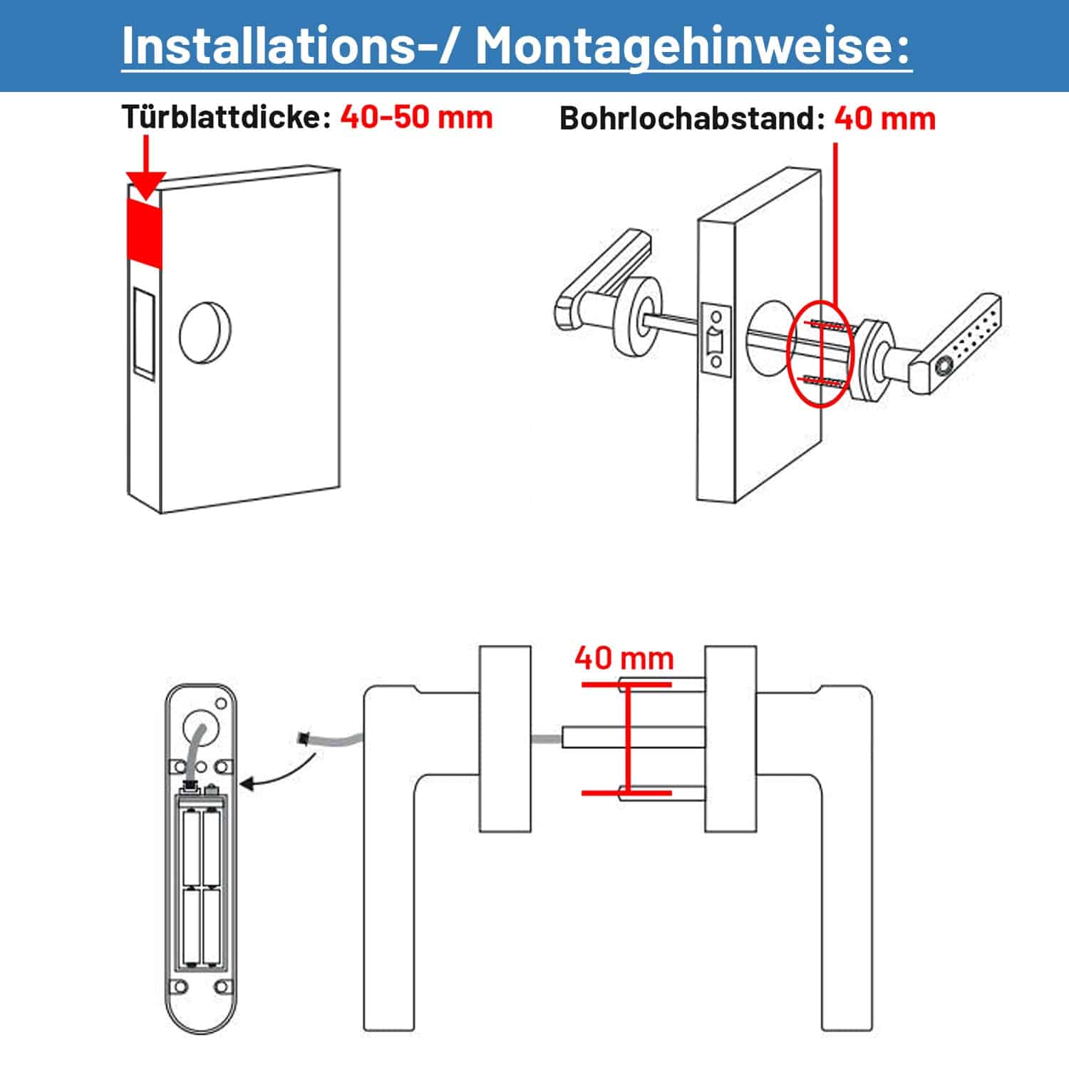 DNT Fingerprint-Türgriff DoorAccess Pro