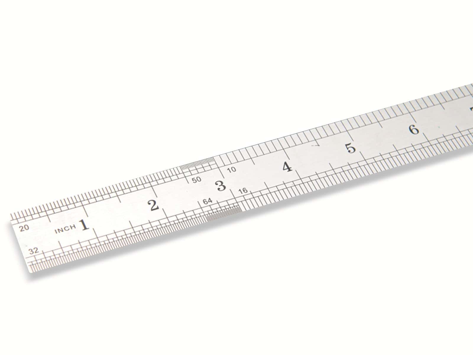 BGS TECHNIC Metall-Maßstab 50889, 50 cm, biegsam, rostfrei