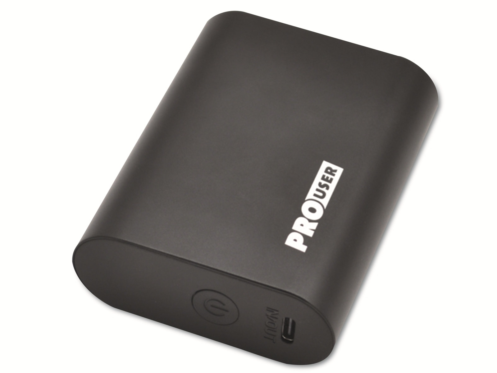 PROUSER USB Powerbank PRO USER 20158, 10.000 mAh, schwarz 