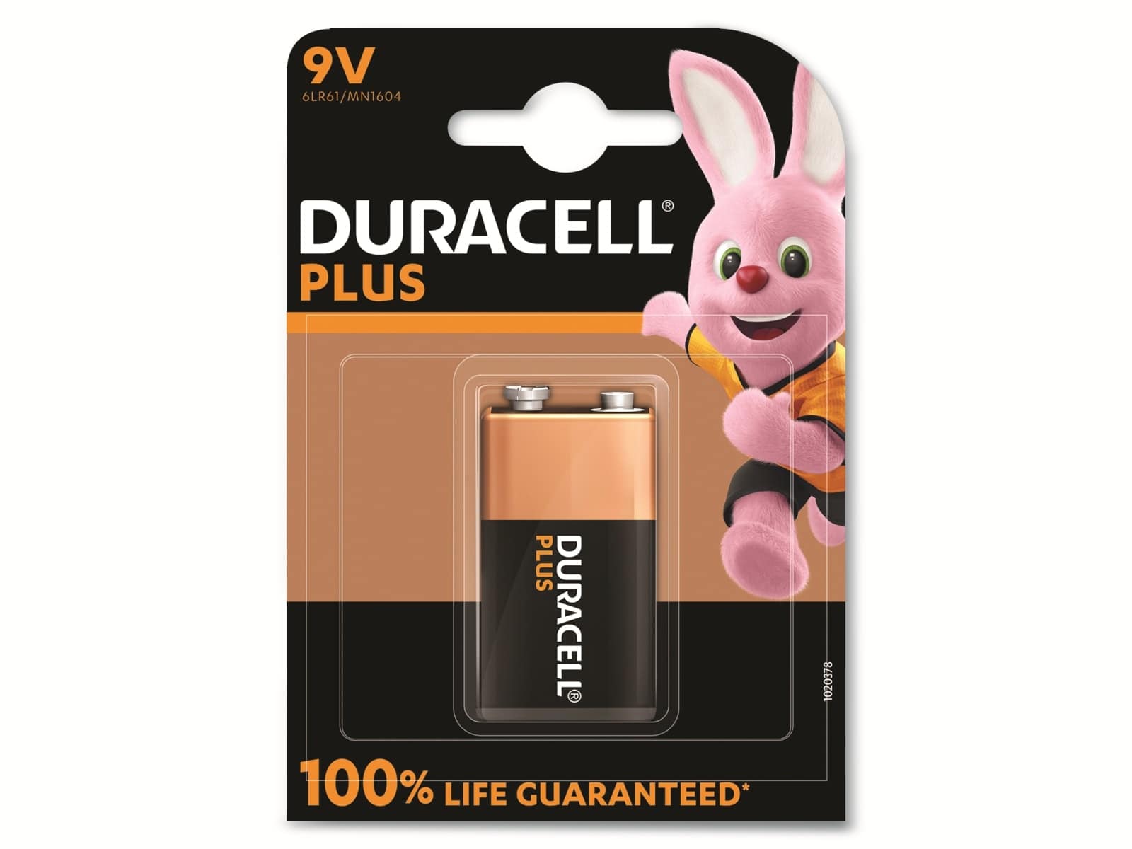 DURACELL Alkaline-Batterie E-Block, 6LR61, 9V, Plus