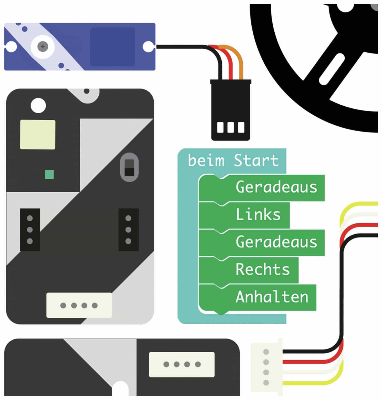 TINY SUPER LAB Calliope Motion Kit -Die mobile Ergänzung für Deinen Calliope mini