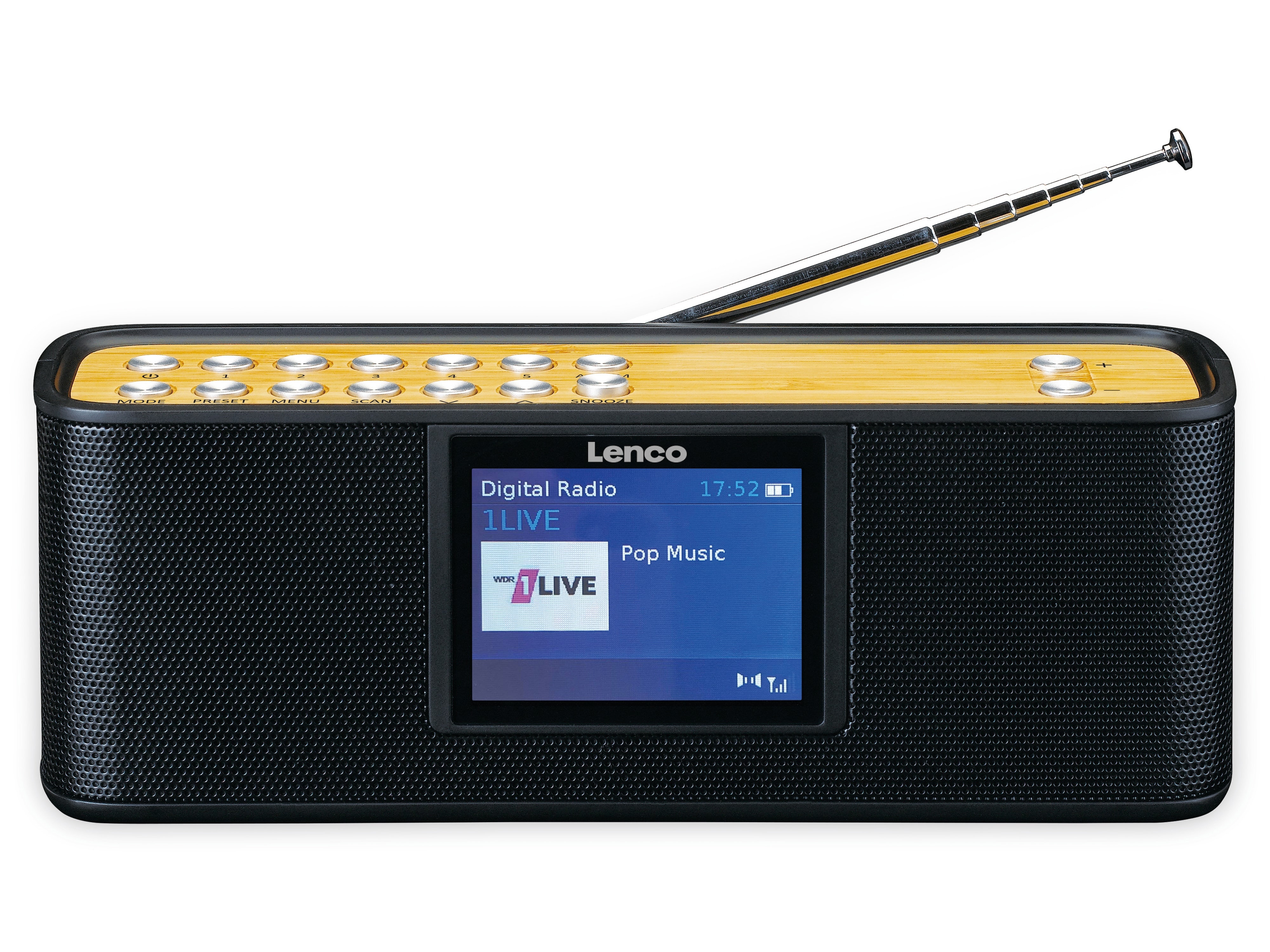 LENCO DAB+/FM Radio PDR-045BK, schwarz