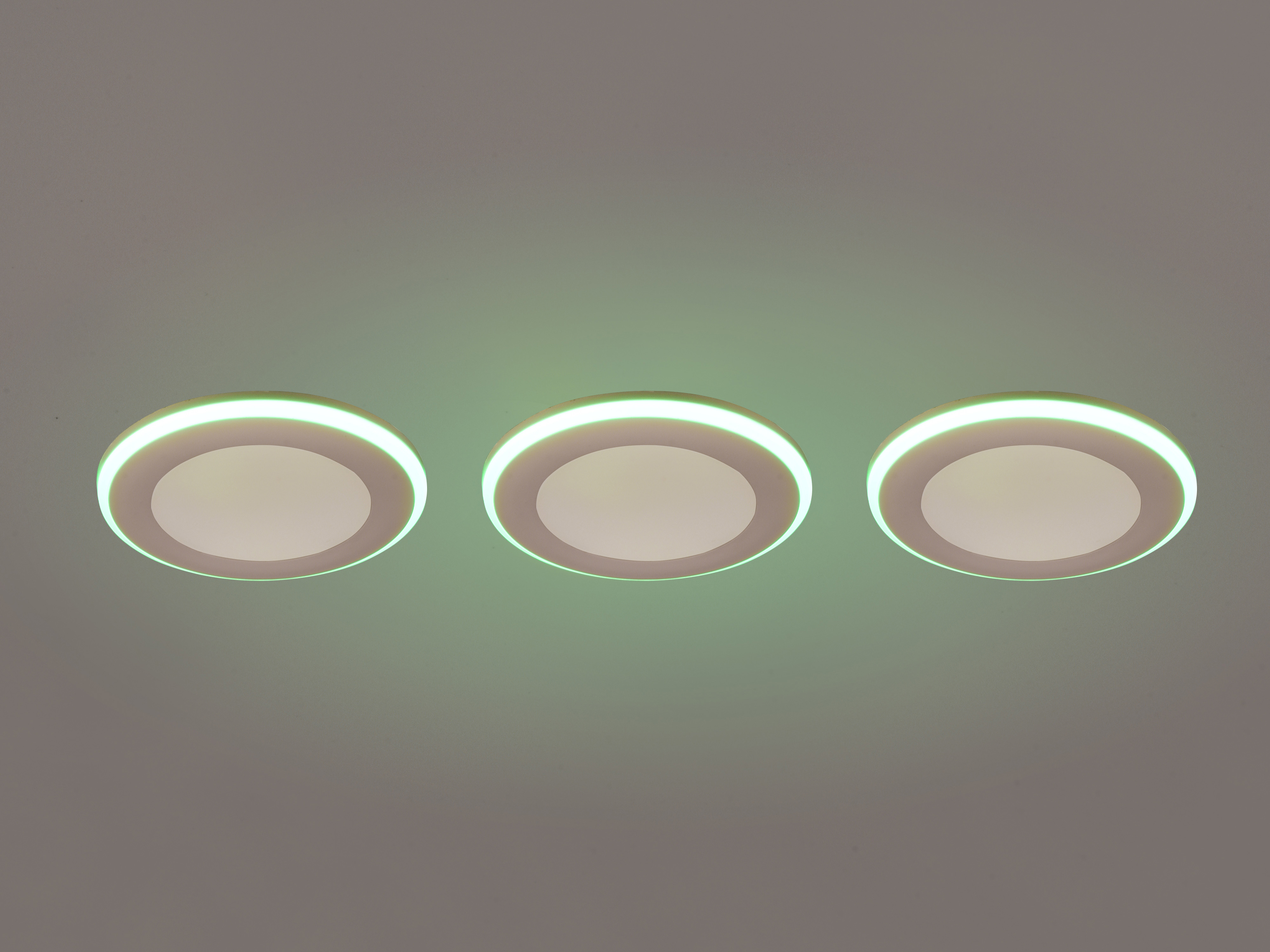 TRIO LED-Einbauleuchten-Set Argus 653610331 weiß, 4 W, 350 lm, 3000 K, 1 W RGB, 3 Stück