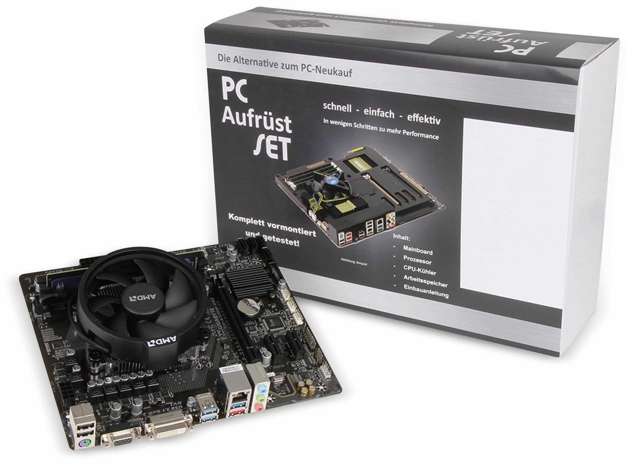 GIGABYTE Mainboard-Bundle A320M-DS2, AM4, AMD Ryzen3-1200, 8 GB DDR4