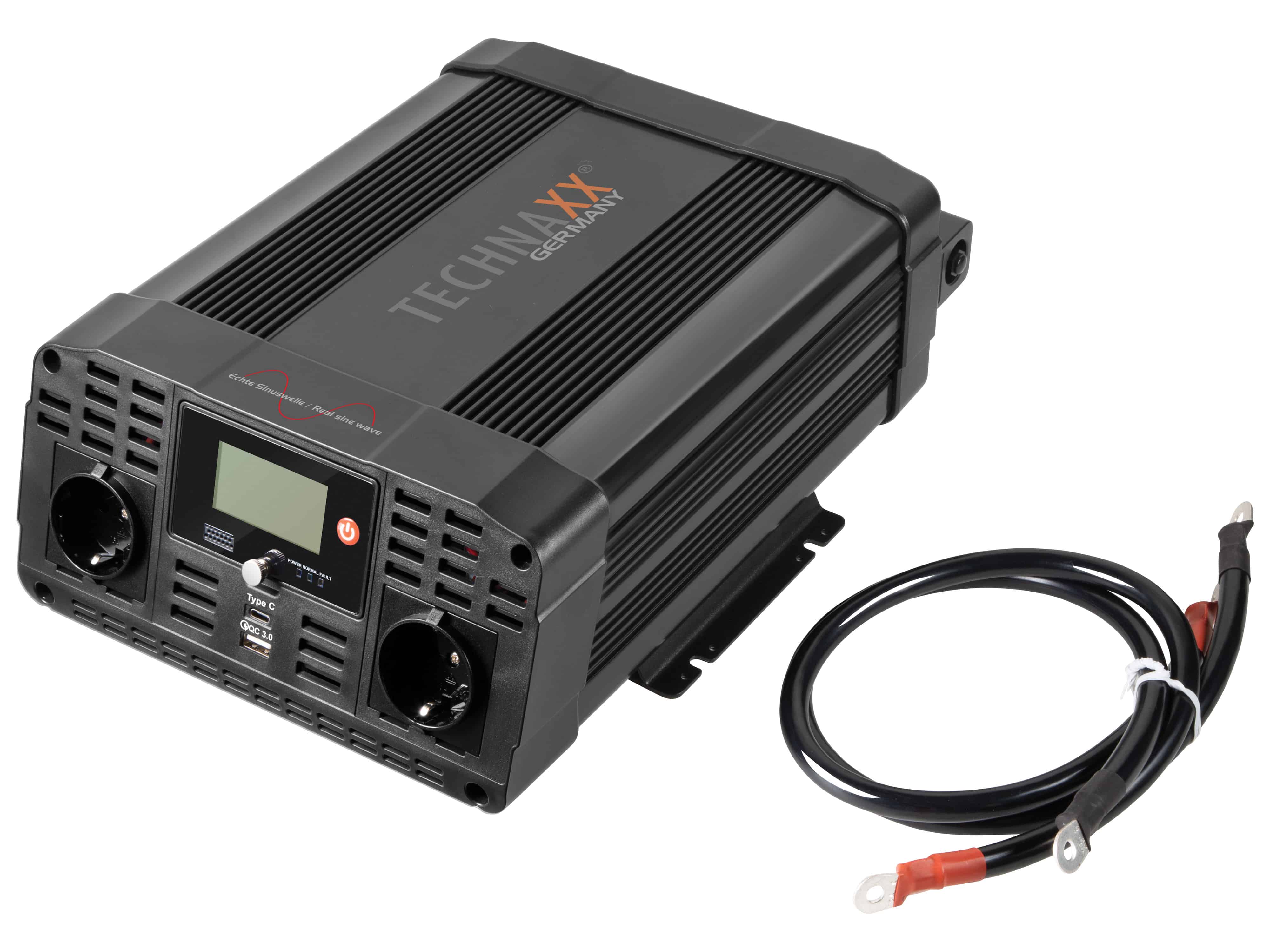 TECHNAXX Wechselrichter TE23, 12V-/230V~, 3000 W Sinus