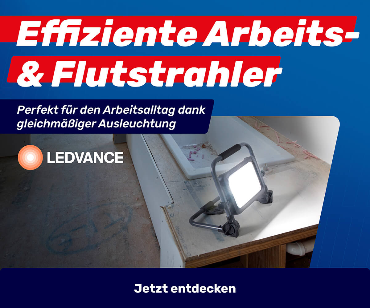 Effiziente Arbeits- und Flutstrahler