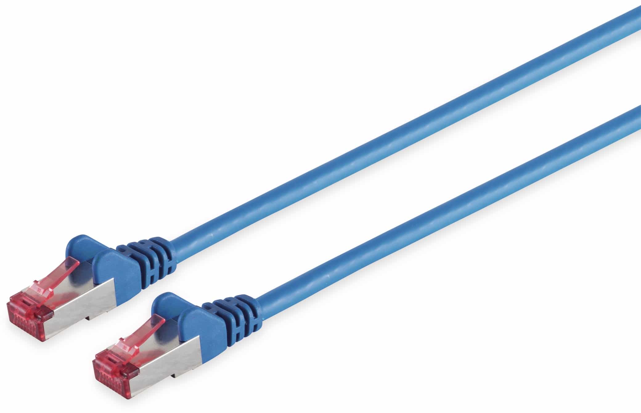 S-IMPULS CAT.6a Netzwerkkabel, S/FTP, PIMF, halogenfrei, blau, 0,15 m