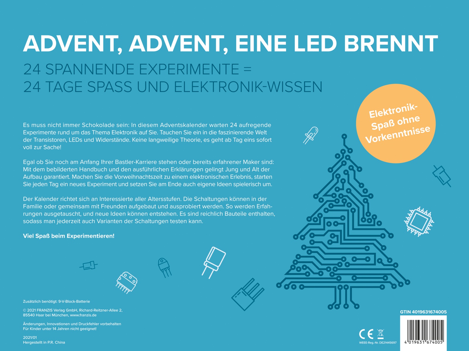 FRANZIS Adventskalender, 67400, Elektronik