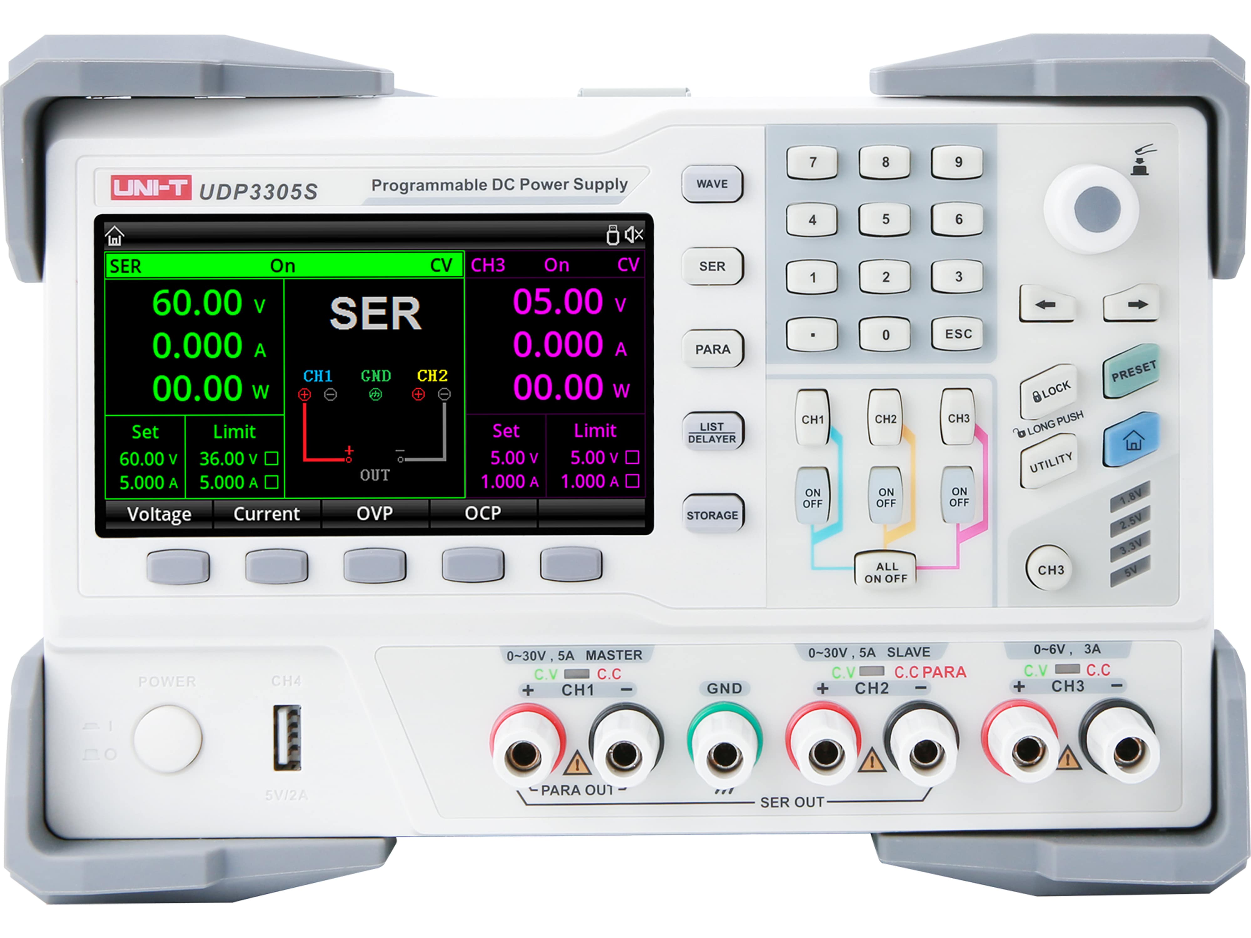 UNI-T Labornetzgerät, UDP3305S, 4 Kanal, programmierbar, 328 W