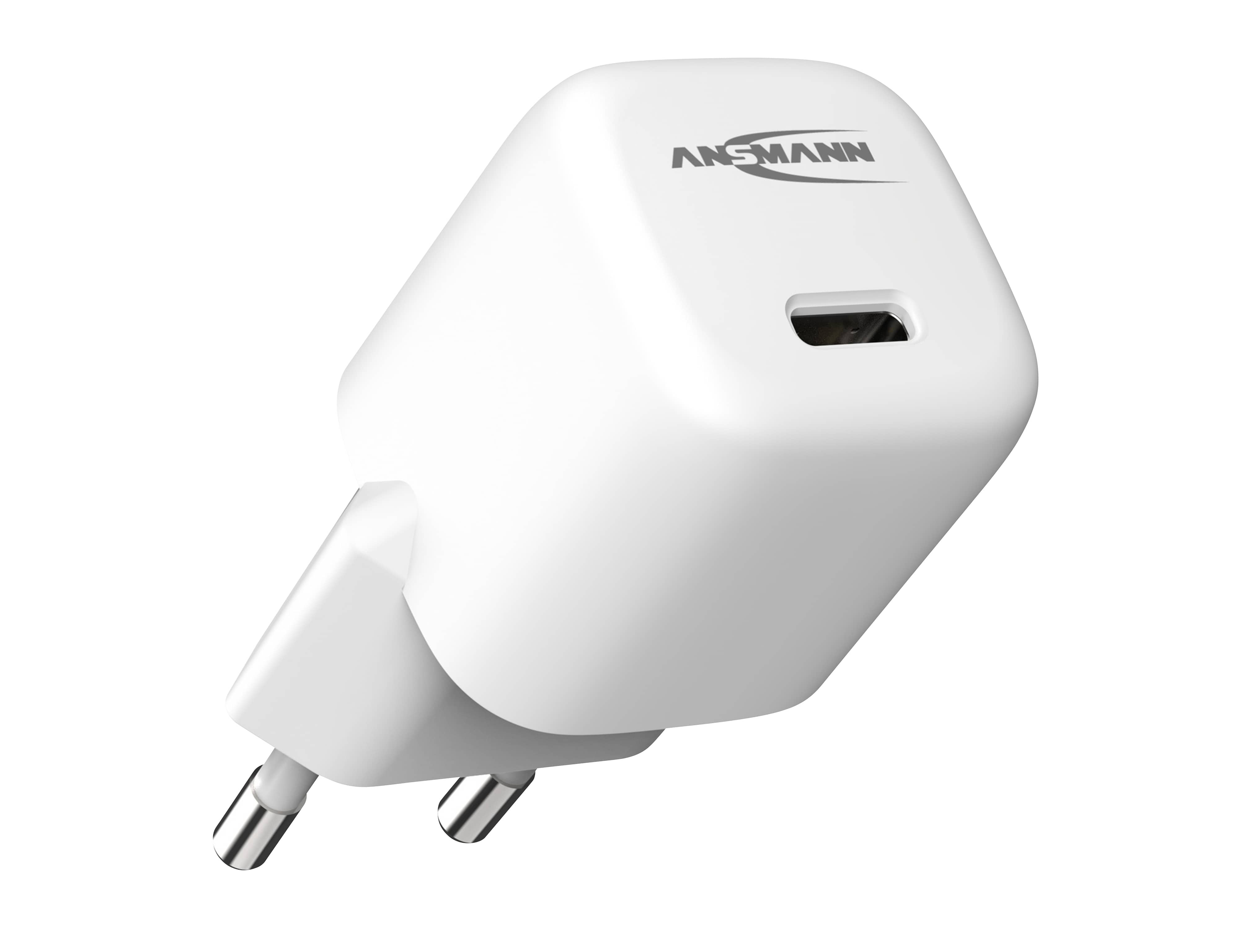 ANSMANN USB-Ladegerät HC130PD-mini, 3 A, 30 W, 1x USB, weiß