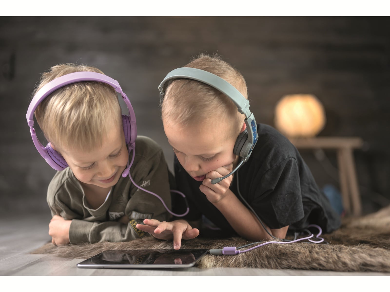 ONANOFF On-Ear Kopfhörer BuddyPhones Galaxy, für Kinder, grau