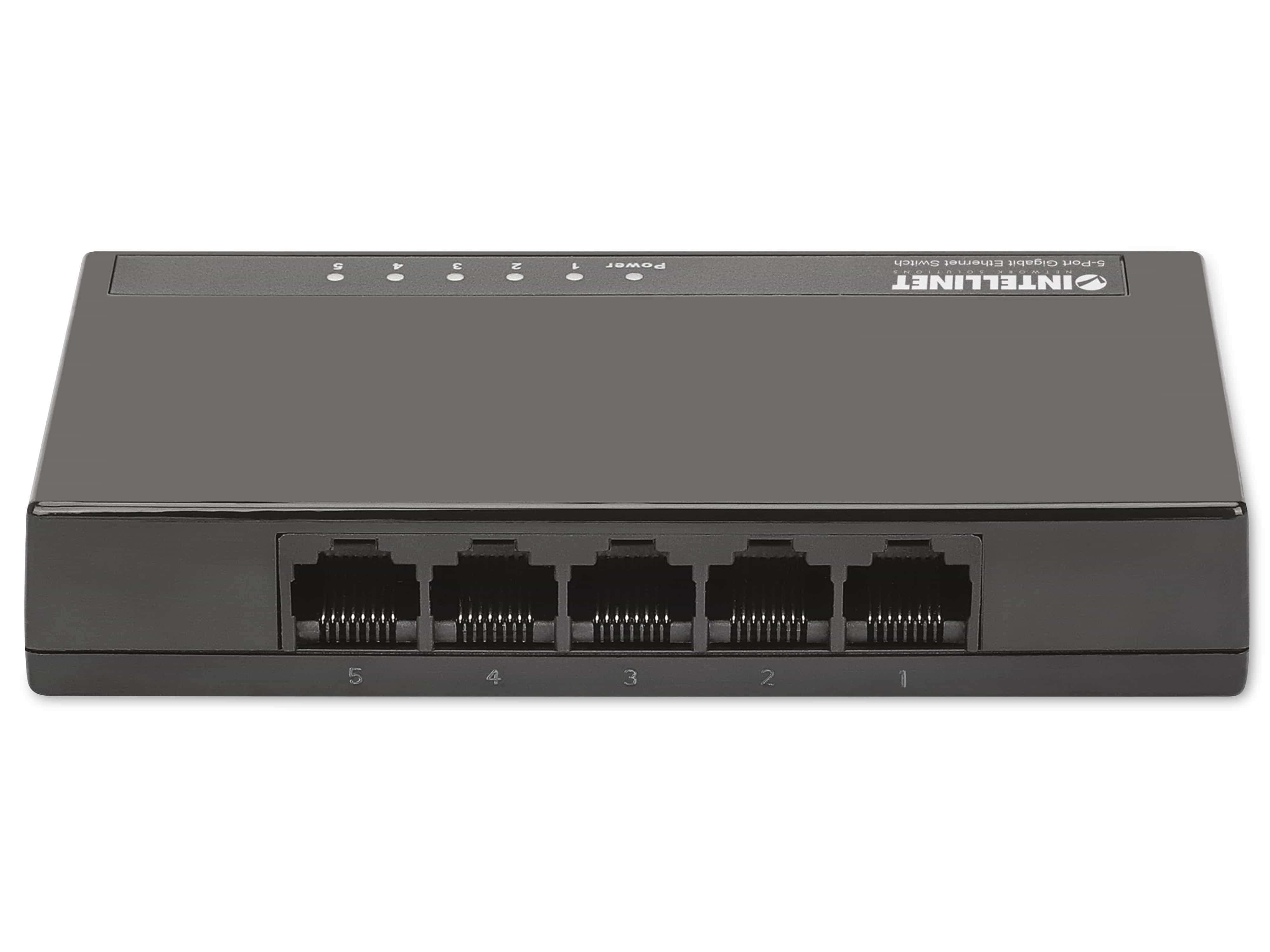 INTELLINET Ethernet Switch 561747 5-Port Gigabit, schwarz