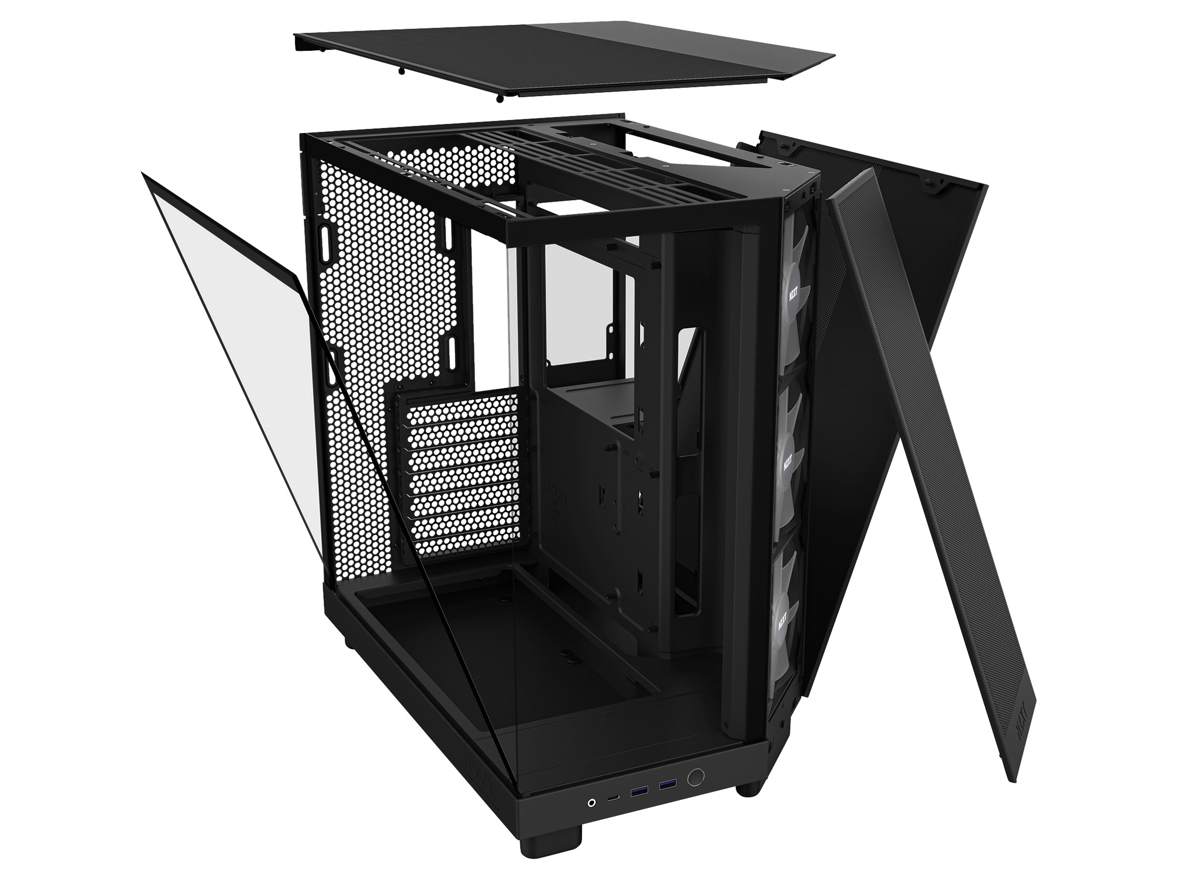 NZXT Midi Tower H6 Flow RGB schwarz