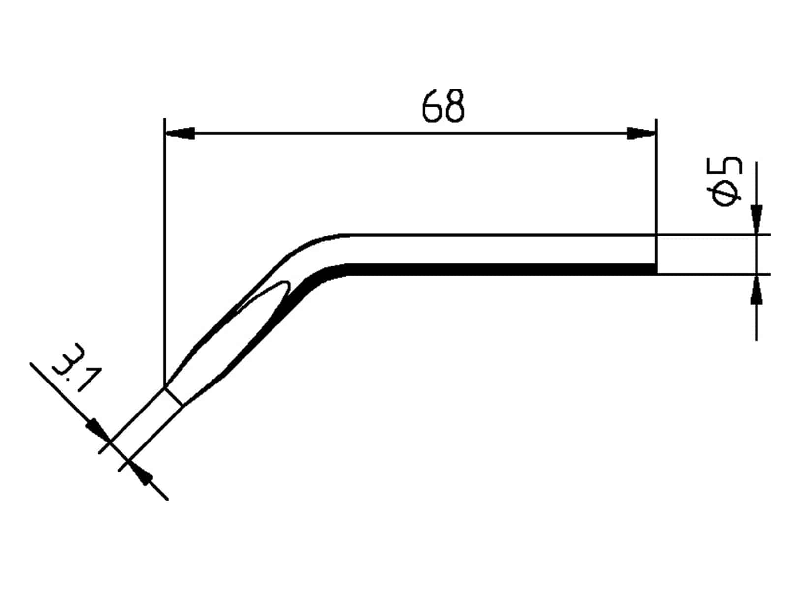 ERSA Lötspitze, 0032JD/SB, 3,1 mm, meißelförmig, für 30 S